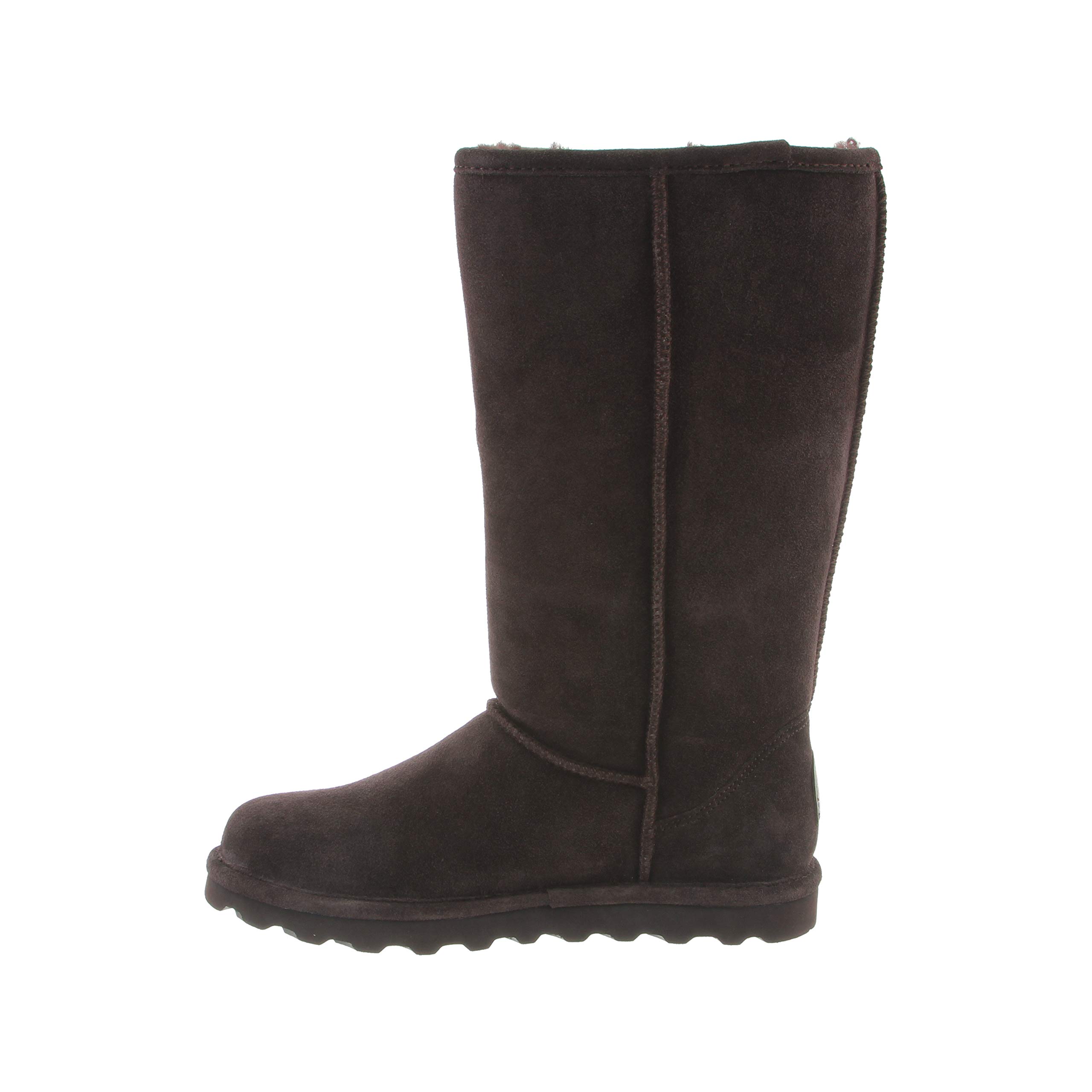 BEARPAW Women's Elle Tall Wide Winter Boots - Classic Suede Slip-On Ankle Boots for Women | Warm Comfortable Snow Boots in Multiple Colors | Perfect for Winter Hiking, Casual Wear & Snowy Days