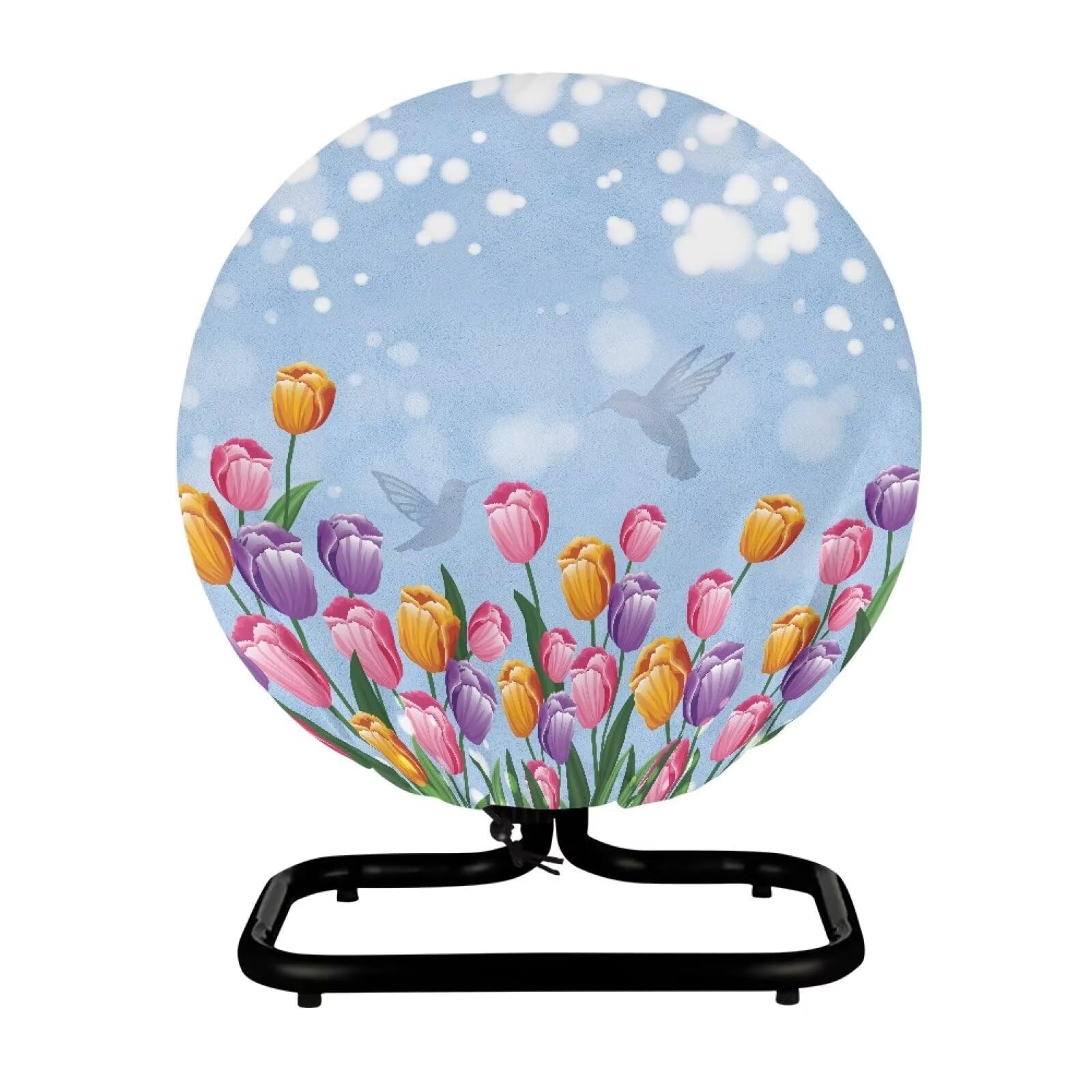 Waterproof Tulip Fan Dust Cover with Drawstring - Industrial Floor & Desktop Fan Protector for Indoor/Outdoor Use - Perfect for Wall Mounted & Standing Fans in Home, Office, Warehouse