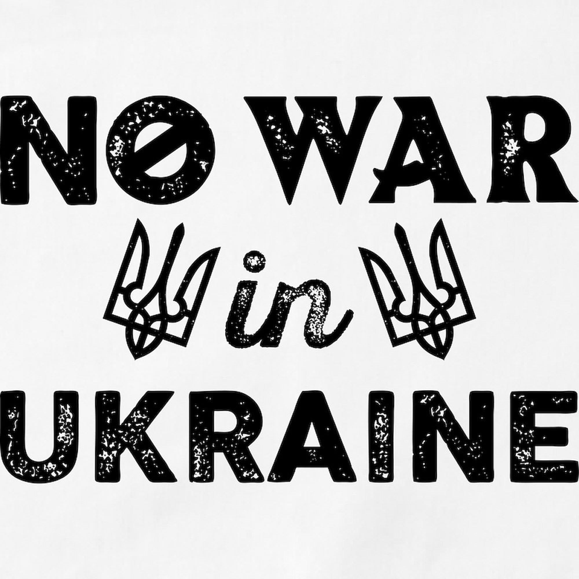 No War In Ukraine Kitchen Apron with Pockets - Adjustable Grilling & Baking Apron for Cooking, BBQ, Hosting - Unisex Adult Apron for Home Chefs & Outdoor Grilling