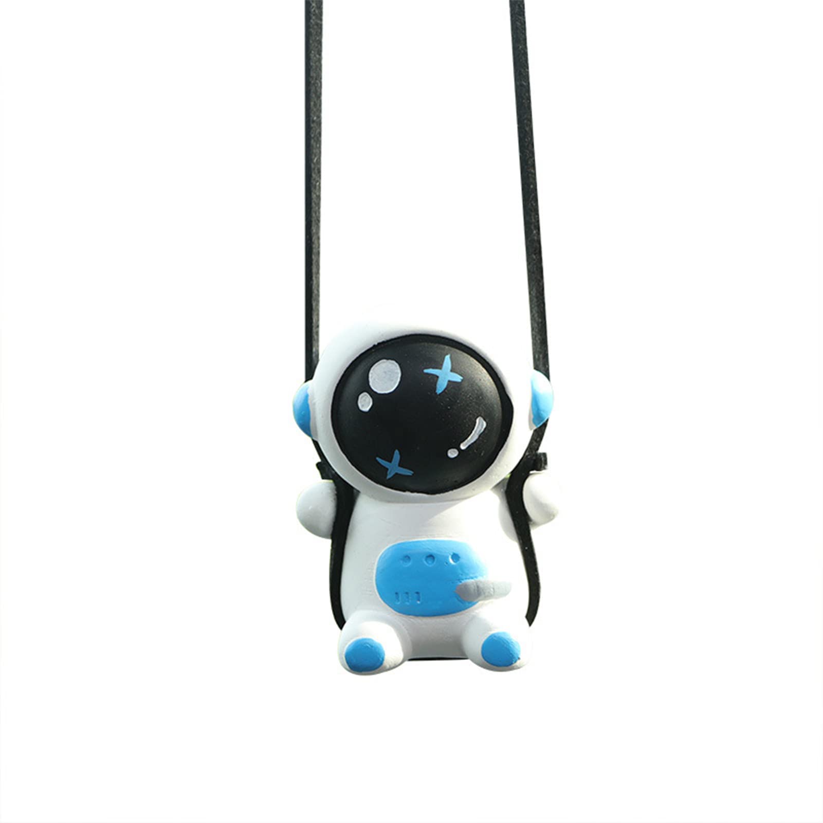 **Astronaut Car Hanging Ornament - Blue Swing Pendant for Rearview Mirror, Fun & Stylish Car Accessories for Gifts, Road Trips & Decor**
