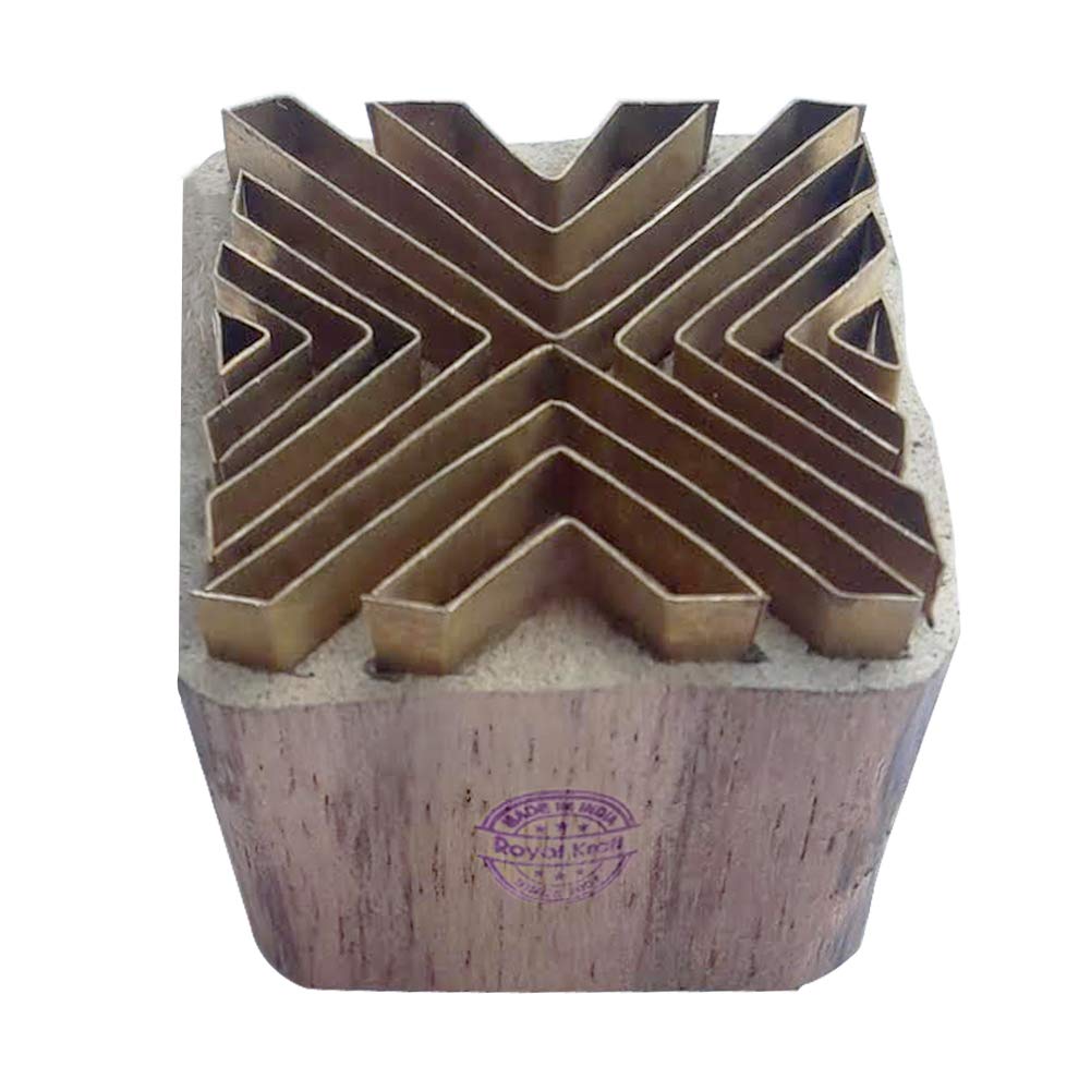 Royal Brass Wooden Stamps for Clay, Pottery & Fabric Printing - DIY Crafts & Decor