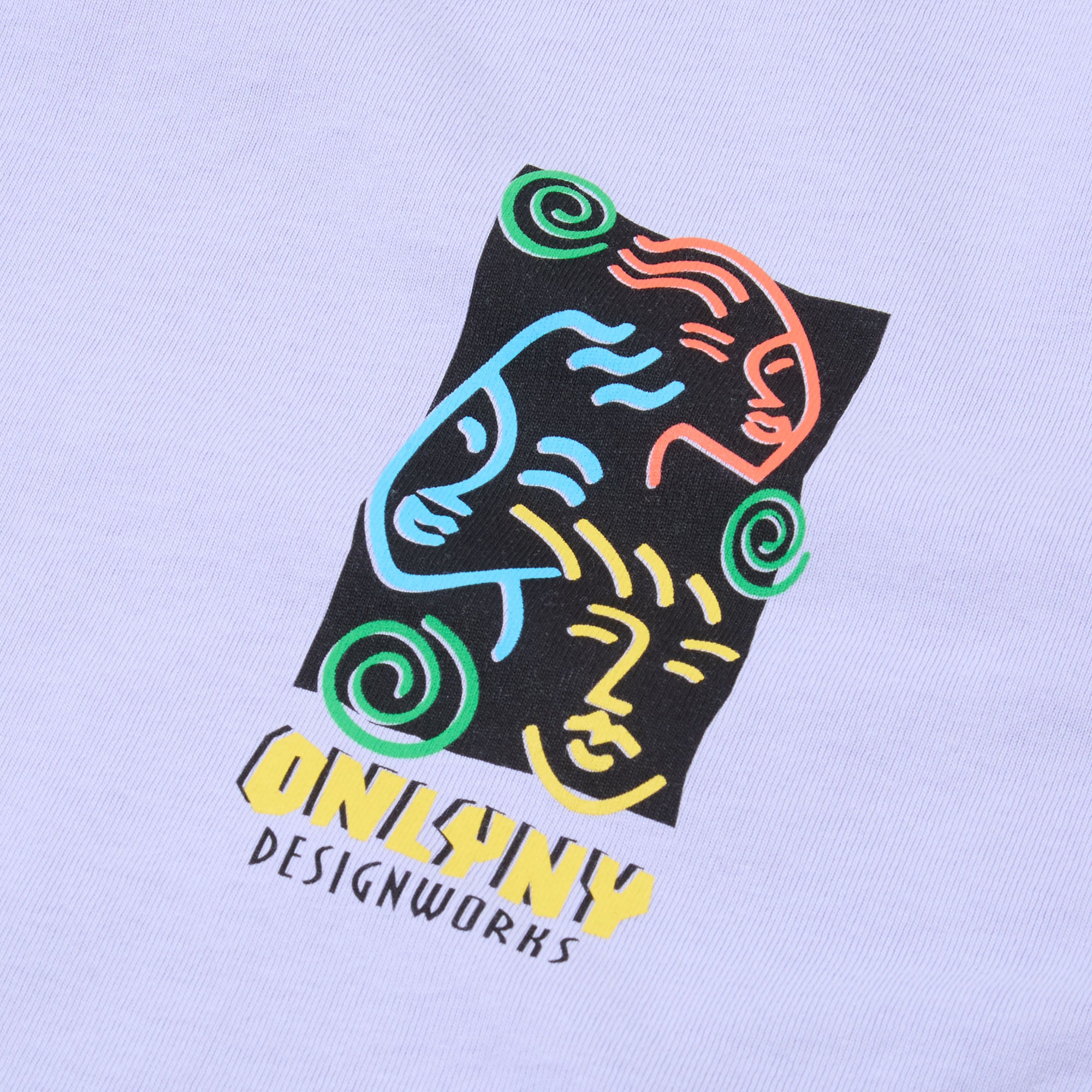 Only NY Design Works T-Shirt - Soft Cotton Unisex Tee in Lilac | Streetwear Fashion for Men & Women | Perfect for Casual Wear, Outings & Urban Style