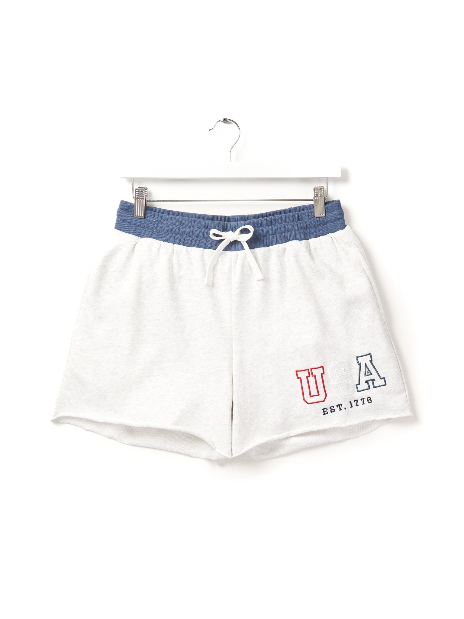 USA Raw Edge Sweatshorts for Men & Women - Comfortable Heather Grey Athletic Shorts | Perfect for Gym, Running, Yoga & Casual Wear