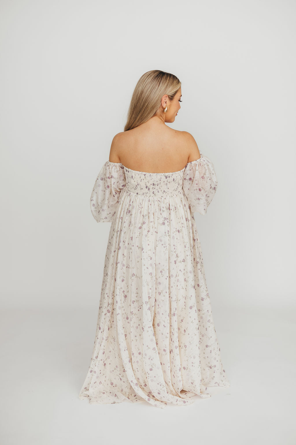 Dear Lily Floral Maxi Dress in Lilac - Maternity & Bump Friendly Women's Summer Dress for Beach, Wedding & Special Occasions