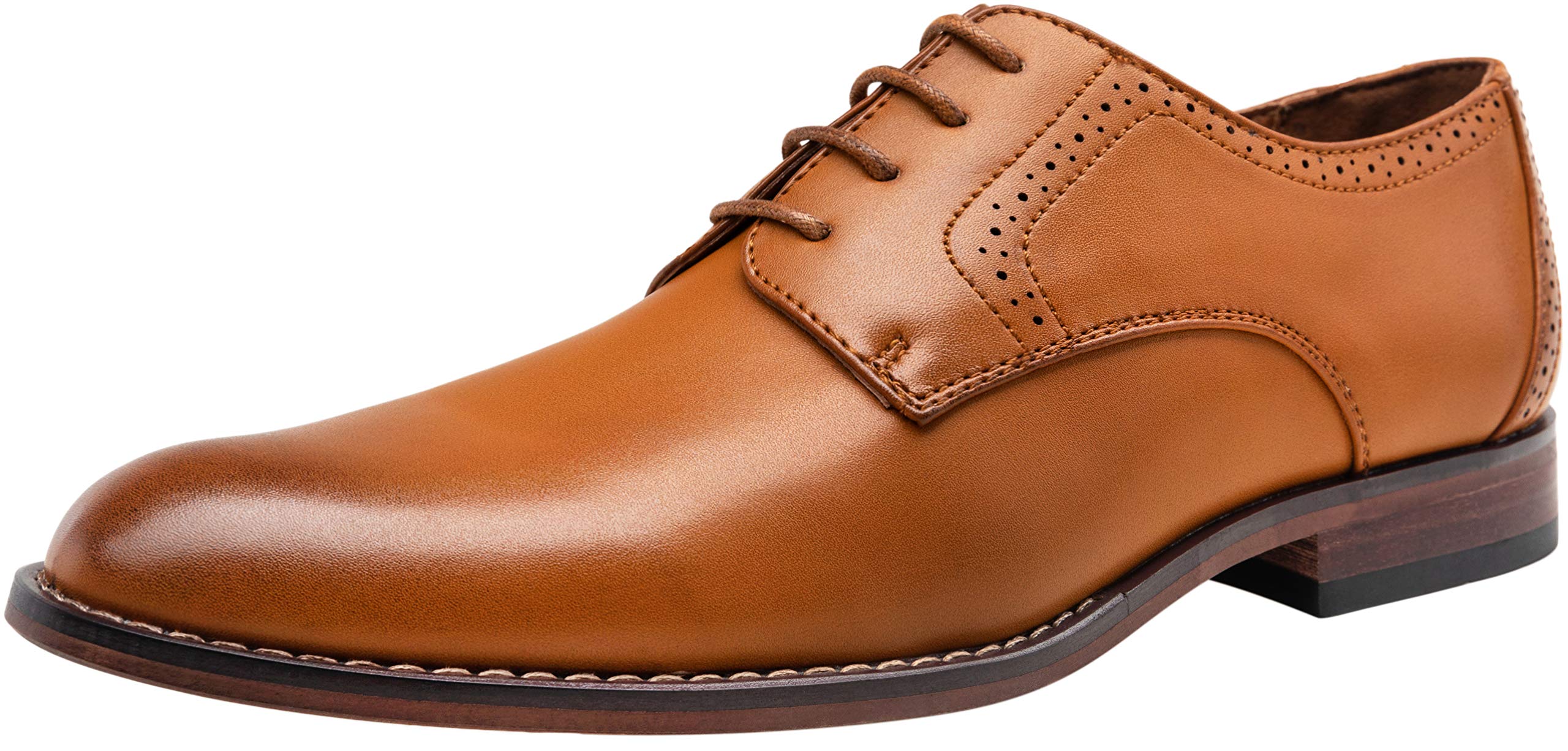 Vostey Men's Classic Wingtip Brogue Oxford Dress Shoes - Formal Business & Wedding Shoes for Men - Perfect for Office, Parties & Special Occasions