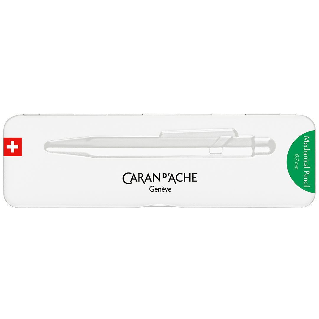 Caran d'Ache 844 Colormat X Mechanical Pencil - 0.7mm Drafting Pencil with Green Slimpack Case for Artists, Architects & Designers | Perfect for Sketching, Technical Drawing & Creative Work