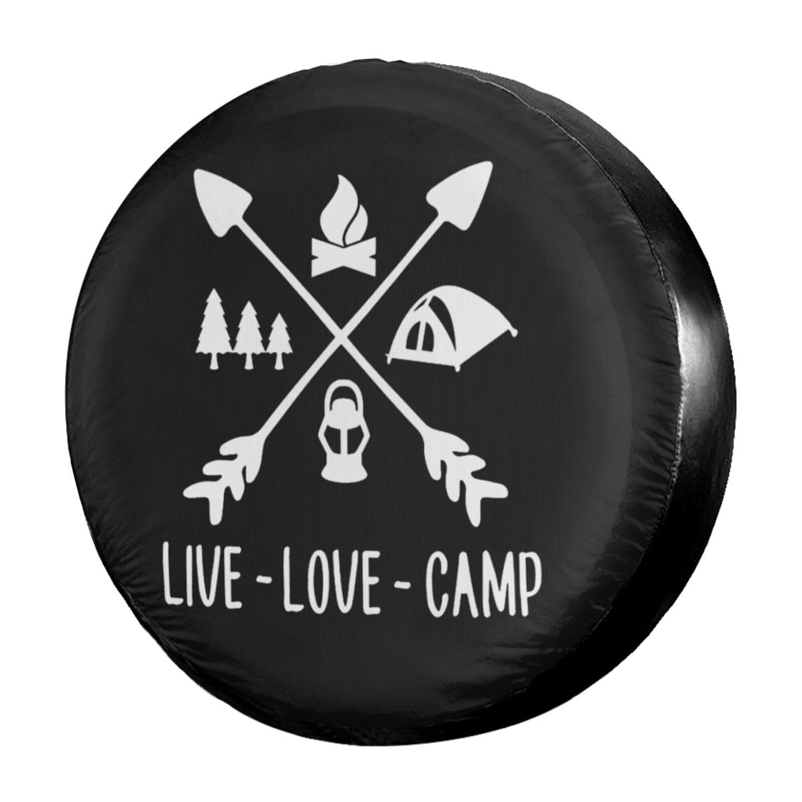 **Foruidea Waterproof & Dust-Proof 17-Inch Spare Tire Cover – Universal Fit for Jeep, Trailer, RV, SUV & More – Perfect for Camping, Off-Roading & Outdoor Adventures**
