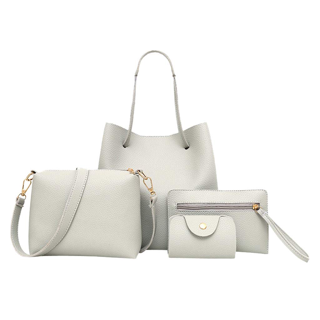 4pcs Women's Fashion Purses & Handbags Set - Tote, Shoulder Bag, Satchel & Wallet Combo for Daily Use, Work, Travel & Shopping