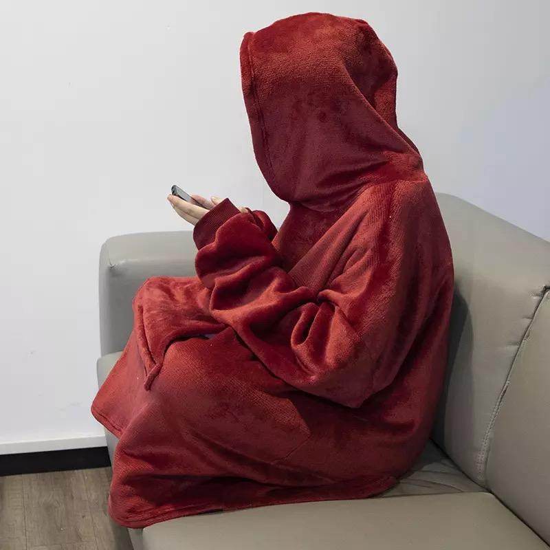 Oversized Blanket Hoodie - Cozy Fleece Wearable Blanket for Women & Men | Perfect for Lounging, Netflix, Camping & Cold Weather