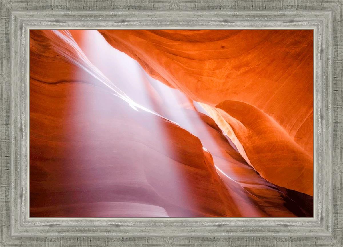 Stunning Antelope Canyon Light Shafts Wall Art - Natural Sunbeam Photography Print for Home & Office Decor - Perfect for Living Rooms, Bedrooms & Workspaces