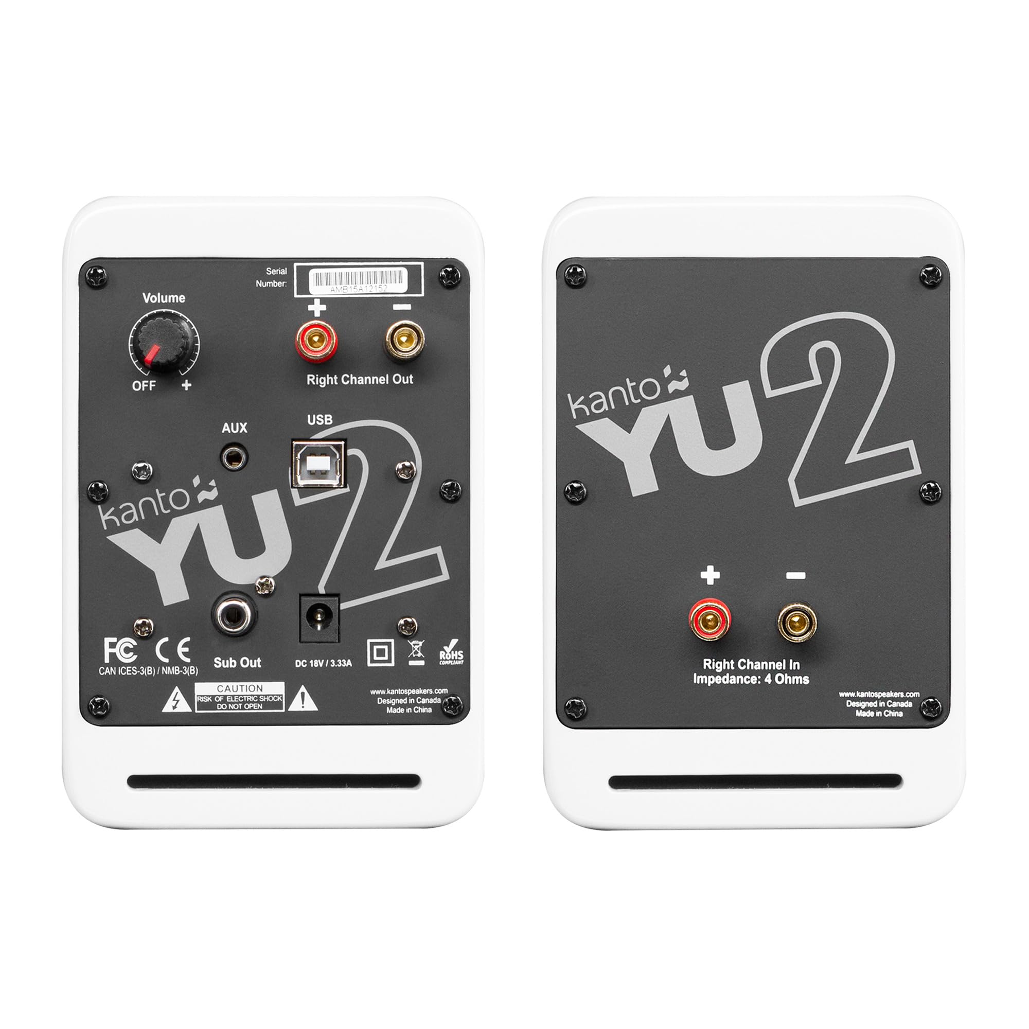 Kanto YU2 100W Powered Desktop Speakers with 3