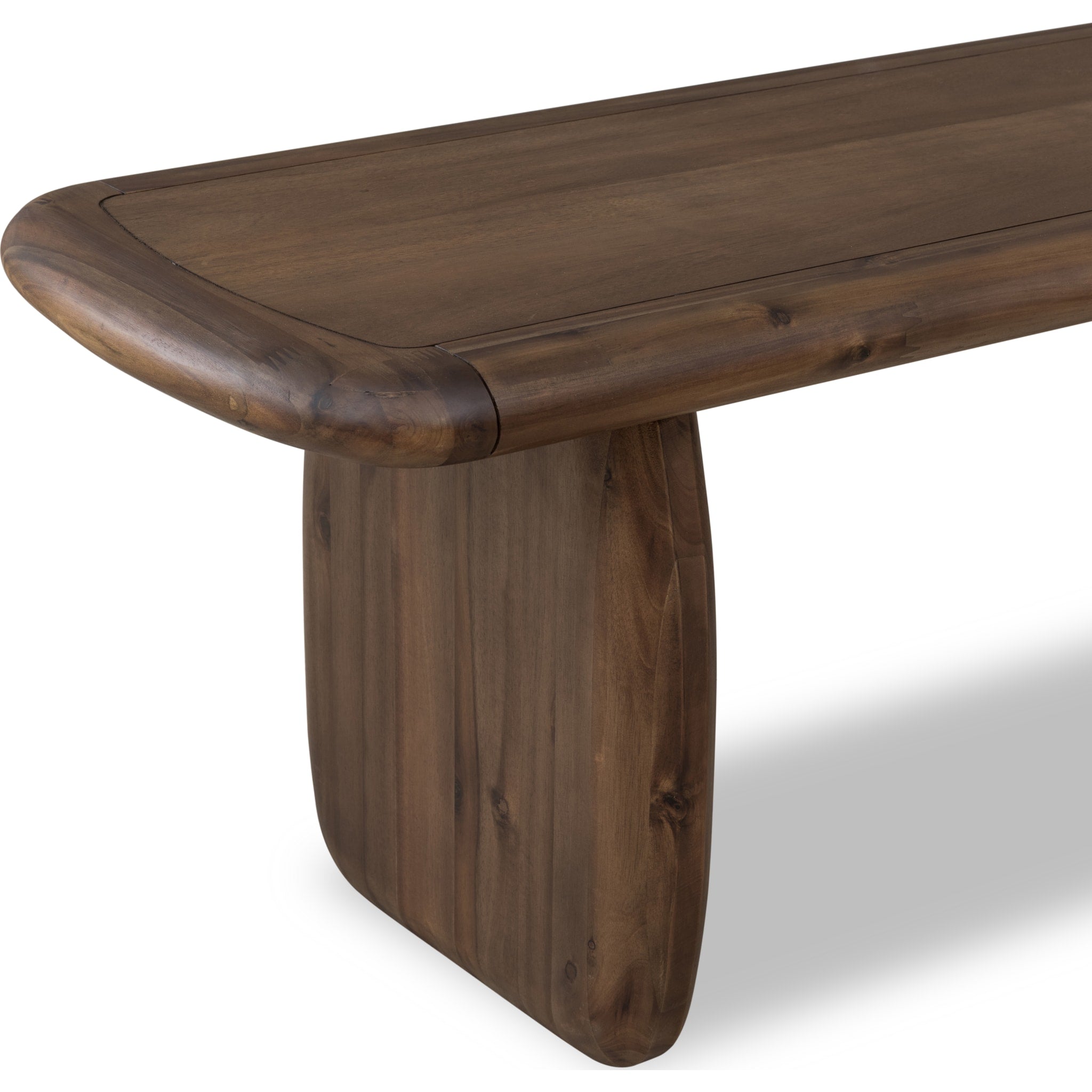 Xolani Acacia Wood Bench in Impala Finish - Rustic Solid Wood Entryway Bench for Hallway, Living Room & Bedroom - Durable & Stylish Home Decor Furniture