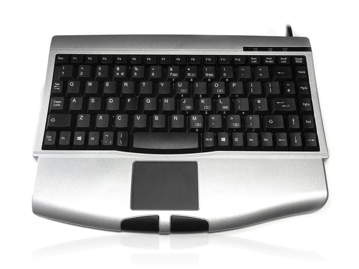 Accuratus ACK540 Compact Wireless Keyboard with Touchpad - Portable USB Keyboard for PC, Laptop, Tablet - Ideal for Home Office, Travel & Small Workspaces