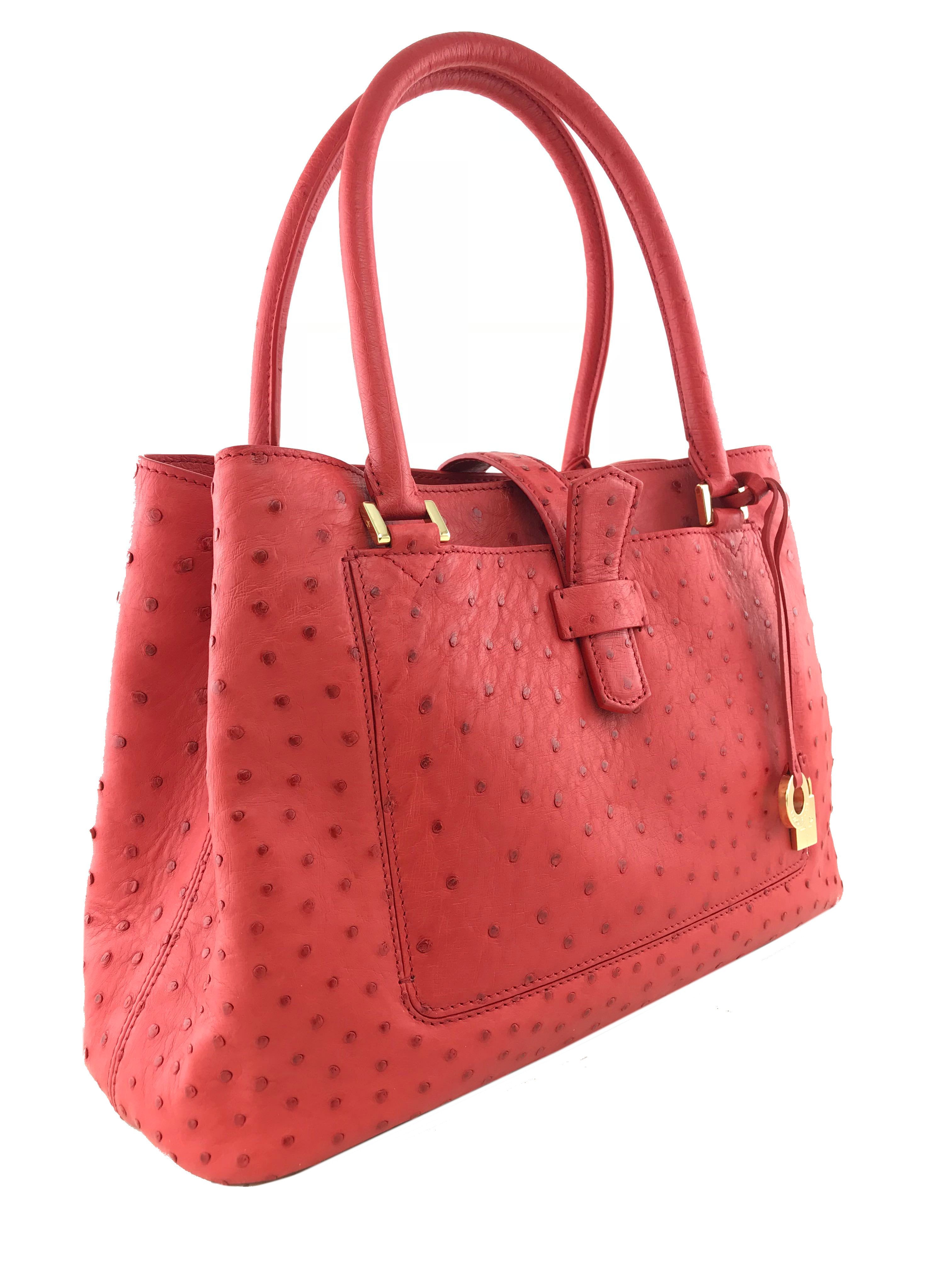 Luxury Loro Piana Ostrich Leather Bellevue Handbag for Women - Elegant Designer Tote for Work, Travel & Special Occasions