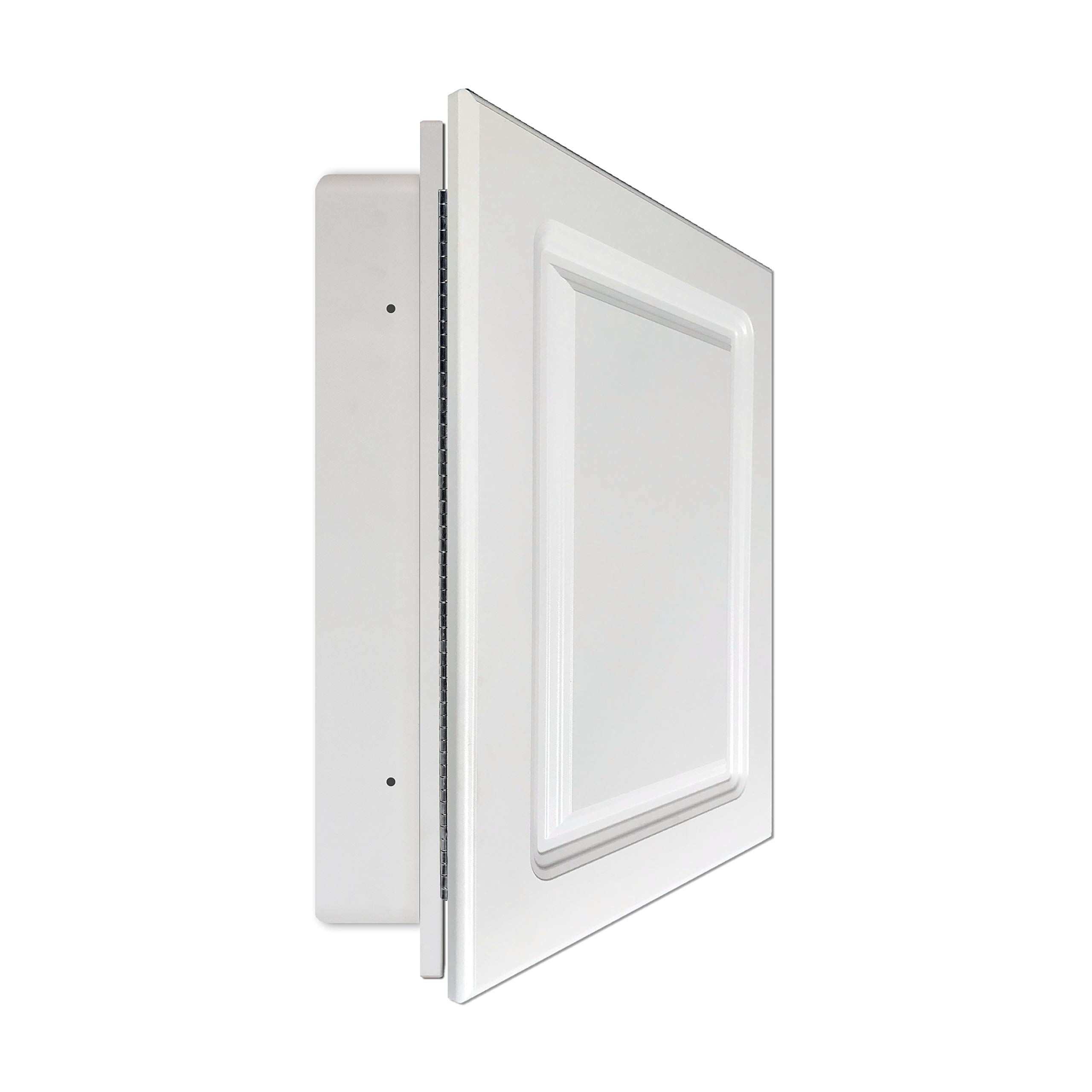 White Recessed Medicine Cabinet with Adjustable Shelves - 16