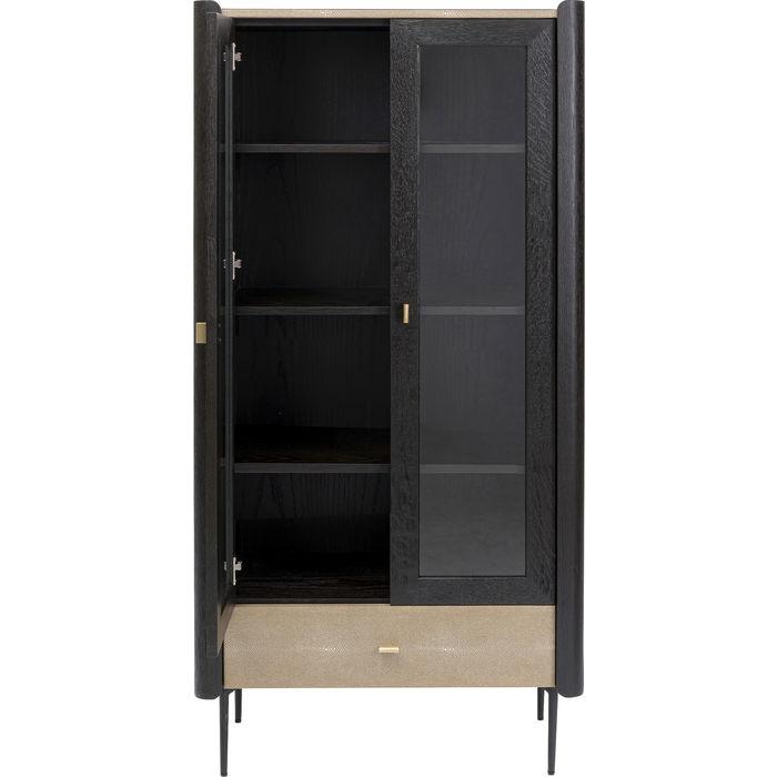 Modern Display Cabinet Milano 170x80 - Glass Door Showcase for Living Room, Dining Room & Office - Perfect for Showcasing Collectibles, China & Decor
