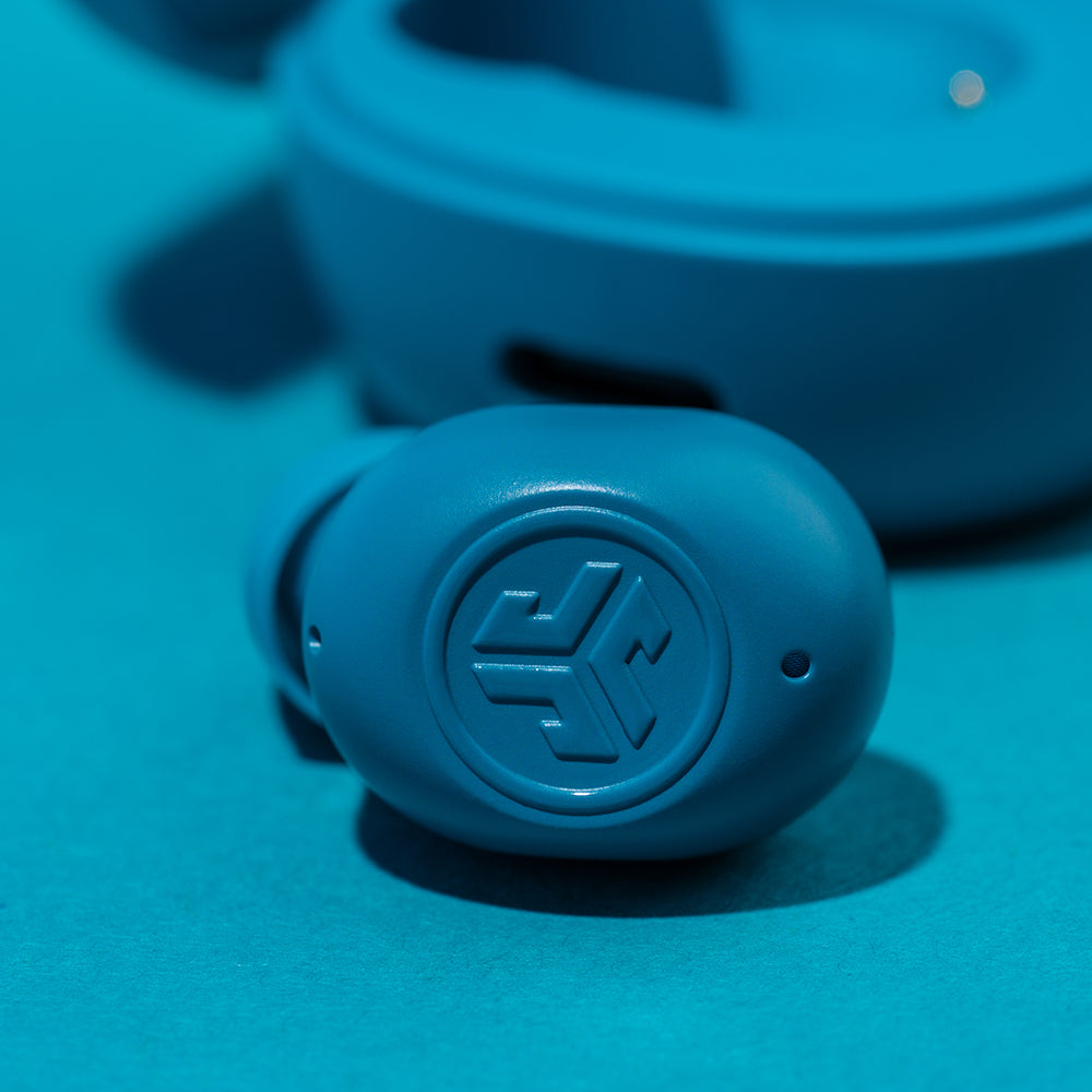 JBuds Mini True Wireless Earbuds - Bluetooth 5.0, IPX5 Waterproof, 24H Playtime, Noise Cancelling, Comfort Fit - Perfect for Gym, Running & Travel (Teal)