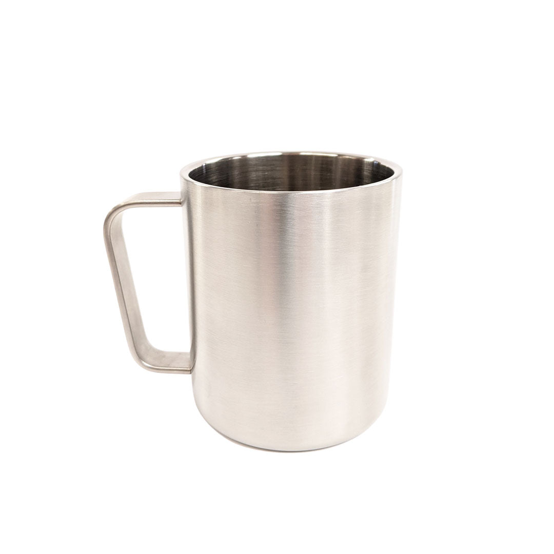 Lifeventure 300ml Stainless Steel Camping Mug - Insulated Travel Coffee Cup for Outdoor Adventures, Hiking & Camping