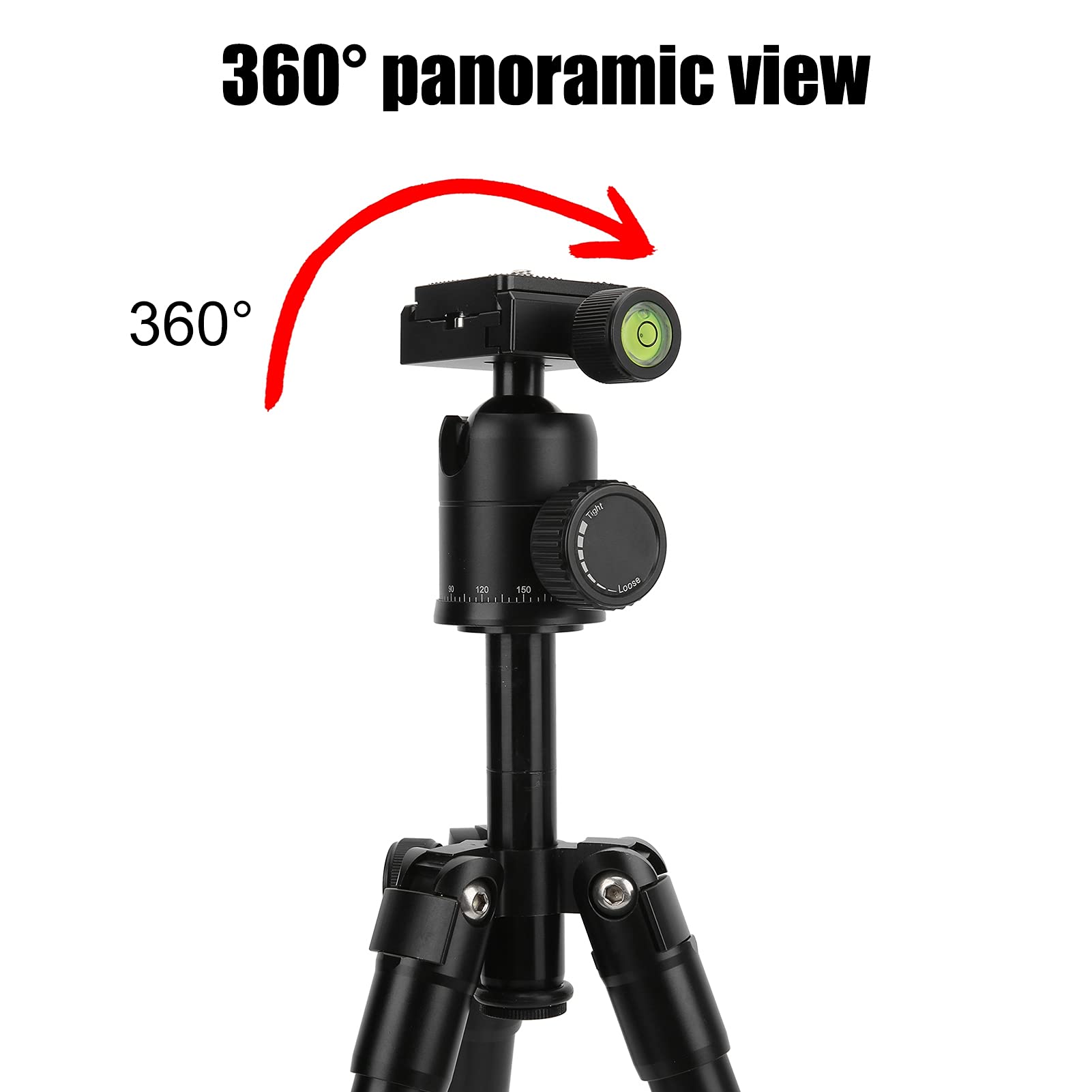 Professional Aluminum Alloy Camera Tripod with Ball Head - Lightweight Handheld Stand for DSLR & Mirrorless Cameras | Perfect for Travel, Vlogging & Photography