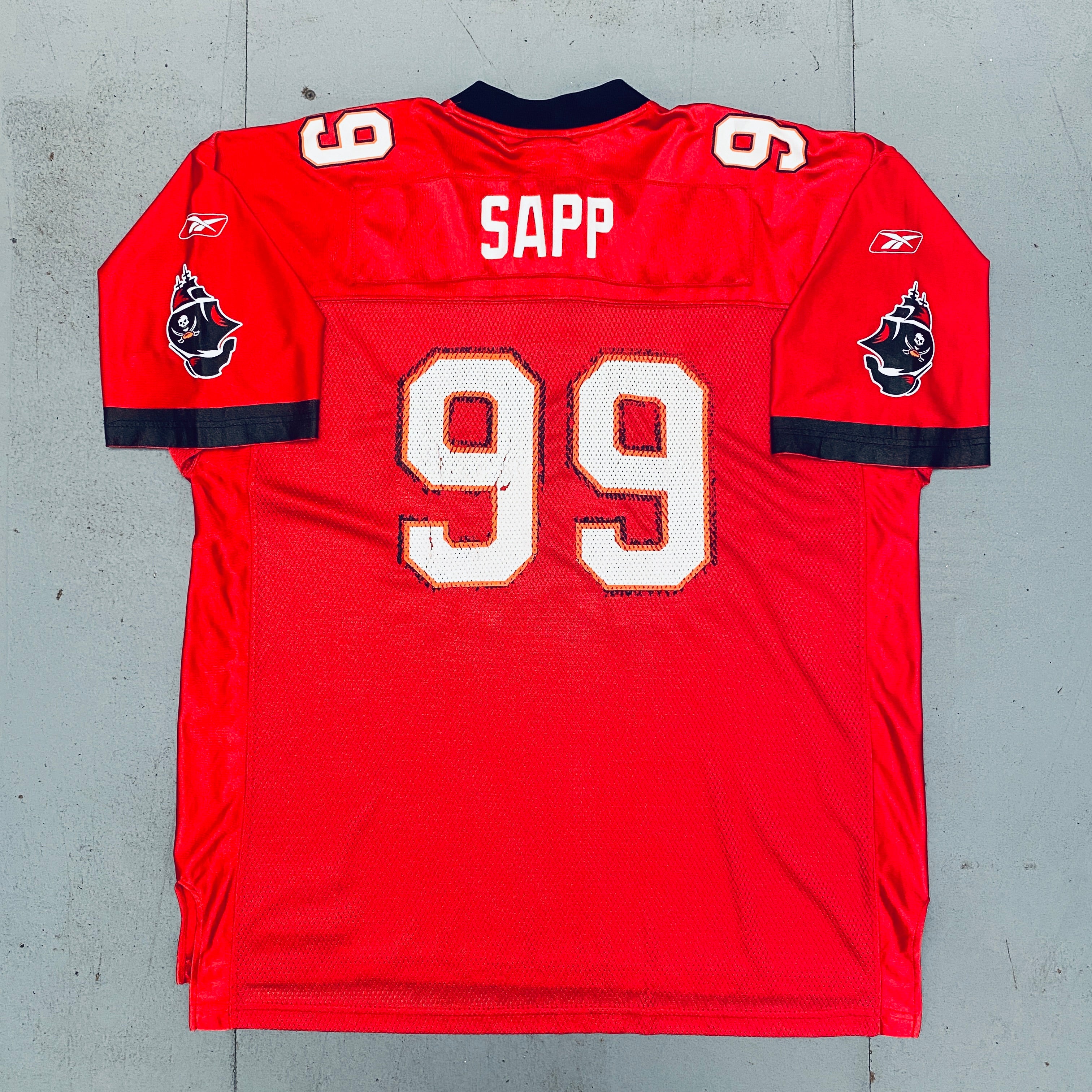 Warren Sapp Tampa Bay Buccaneers 2002/03 NFL Jersey XXL - Vintage Football Jerseys for Fans & Collectors - Perfect for Game Day, Tailgating & Sports Memorabilia Displays