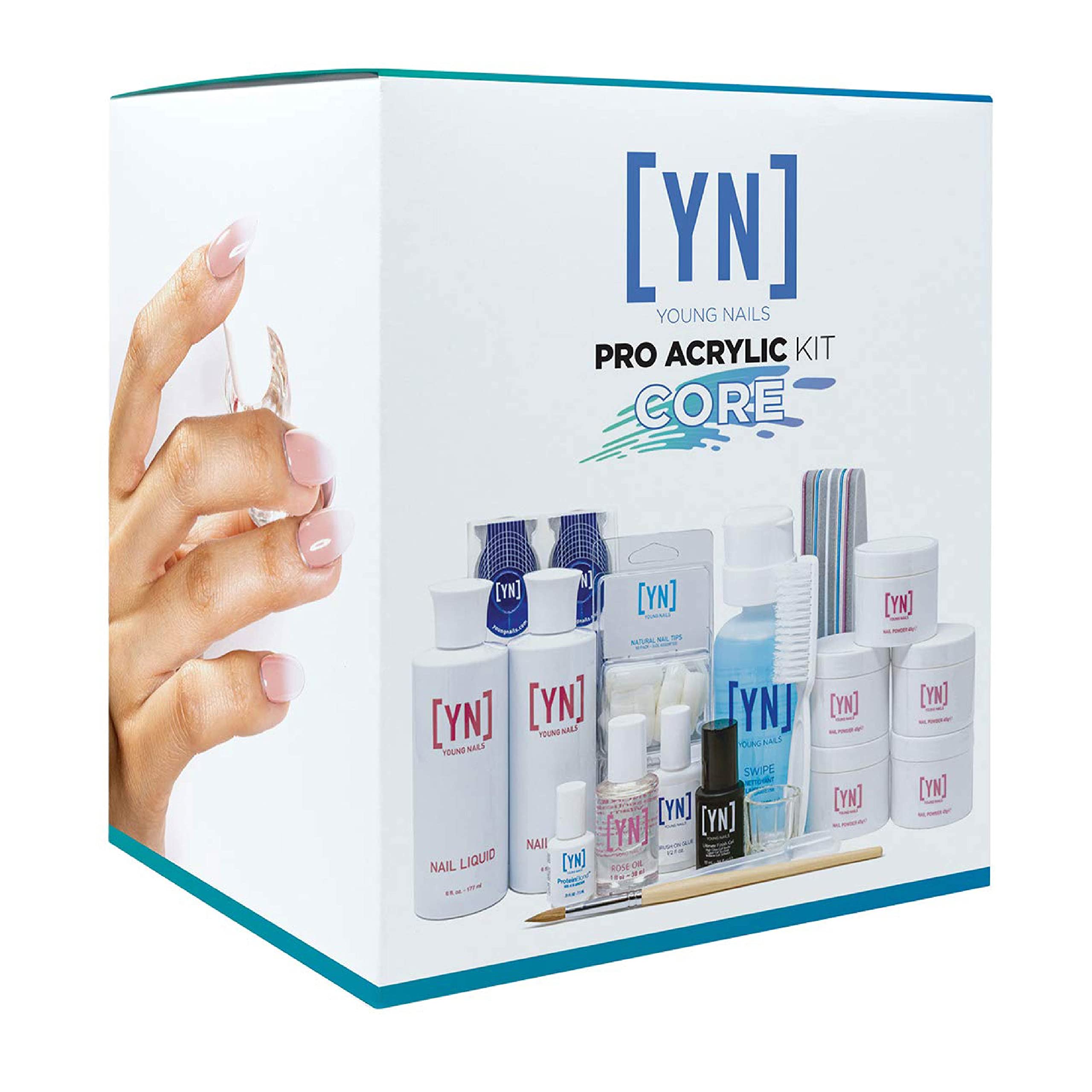 Young Nails Professional Kit - Complete Home Manicure Set for Beginners & Nail Artists | DIY Gel Polish, Acrylic Nails & Nail Art Tools | Perfect for Salon, Home Spa & Gift Giving