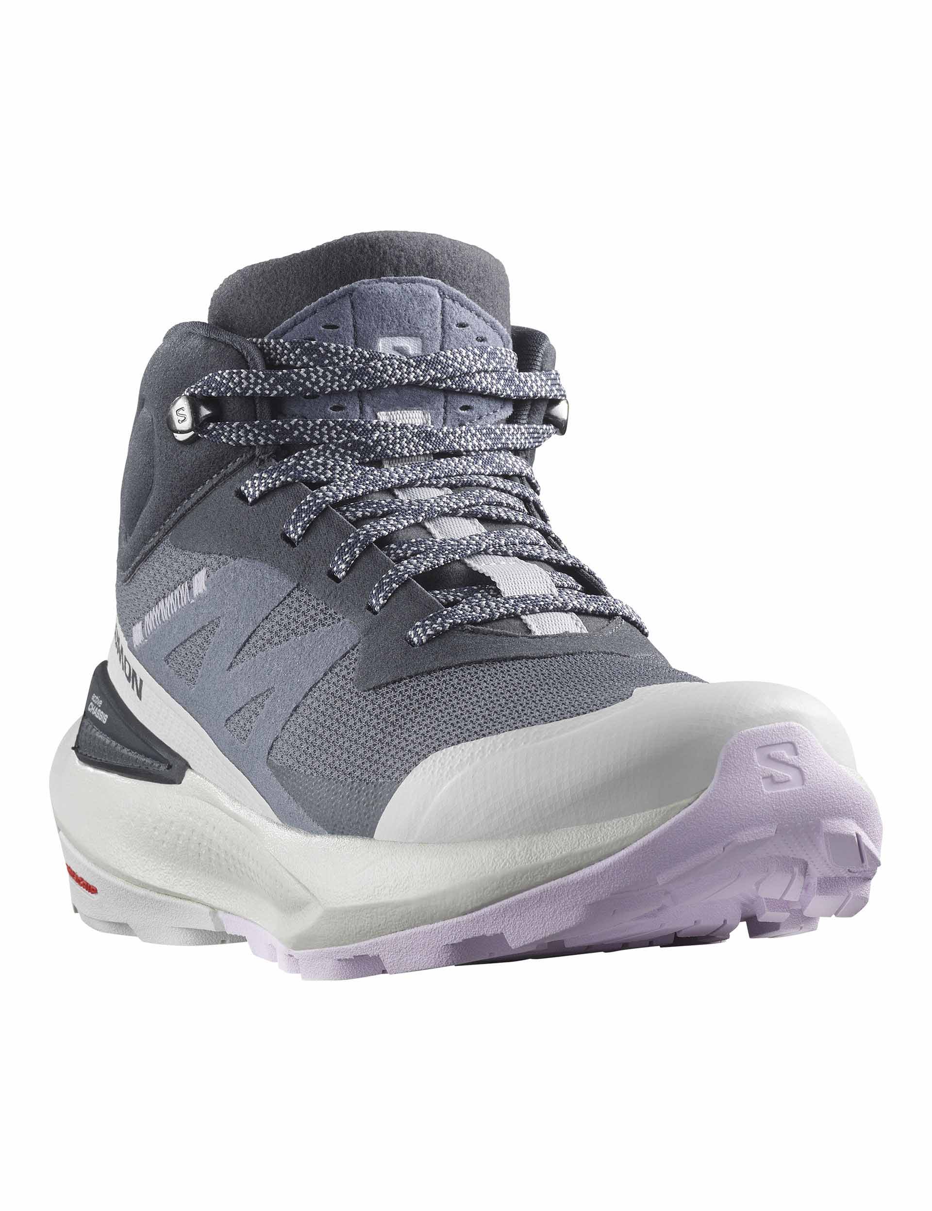 Elixir Activ Mid Gore-Tex Hiking Boots for Women - Waterproof, Lightweight & Durable - India Ink/Glacier Gray/Orchid Petal - Perfect for Outdoor Adventures, Trail Running & Daily Wear