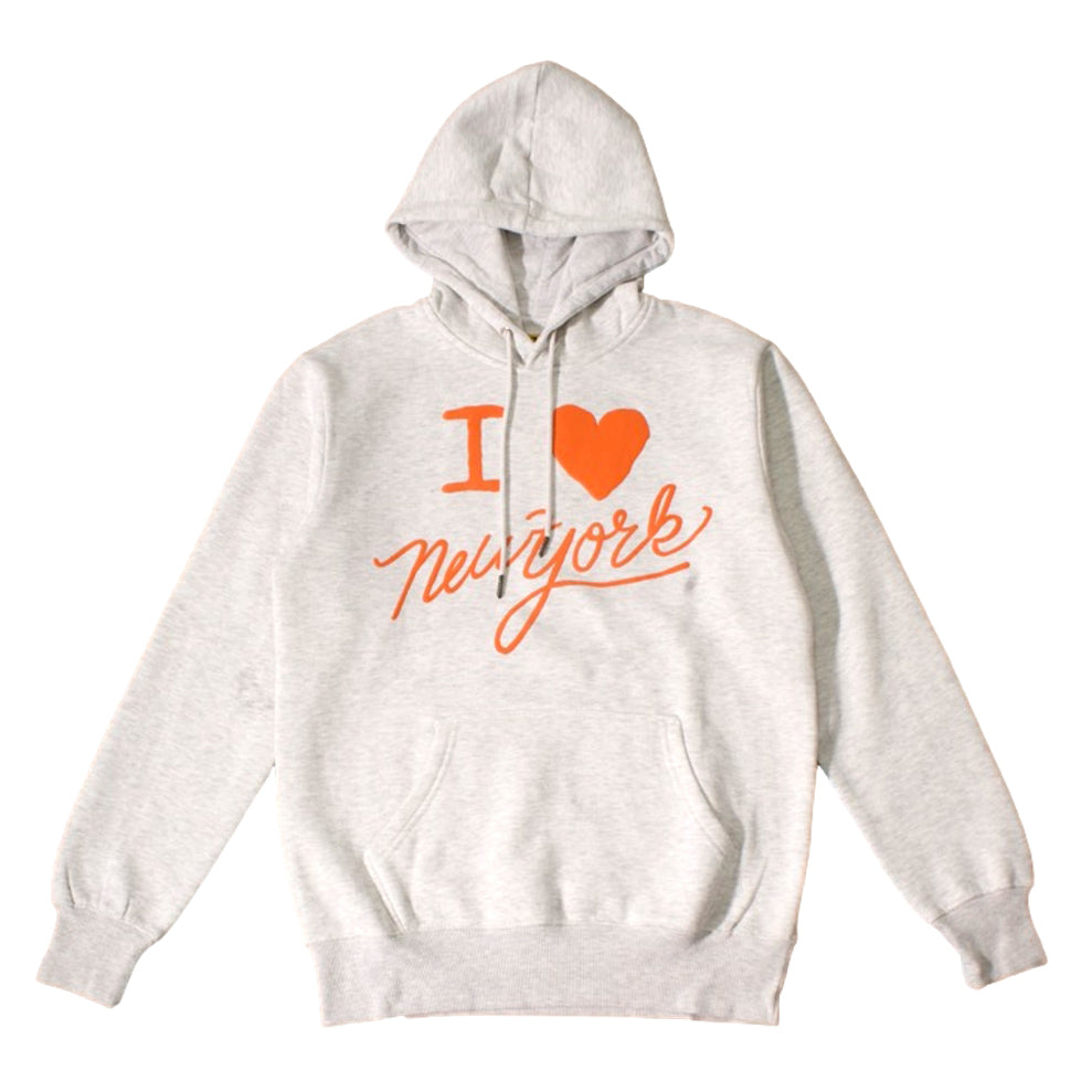 I Love NY Hoodie - Grey Chinese Street Style Sweatshirt for Men & Women | Urban Fashion, Casual Wear, Streetwear