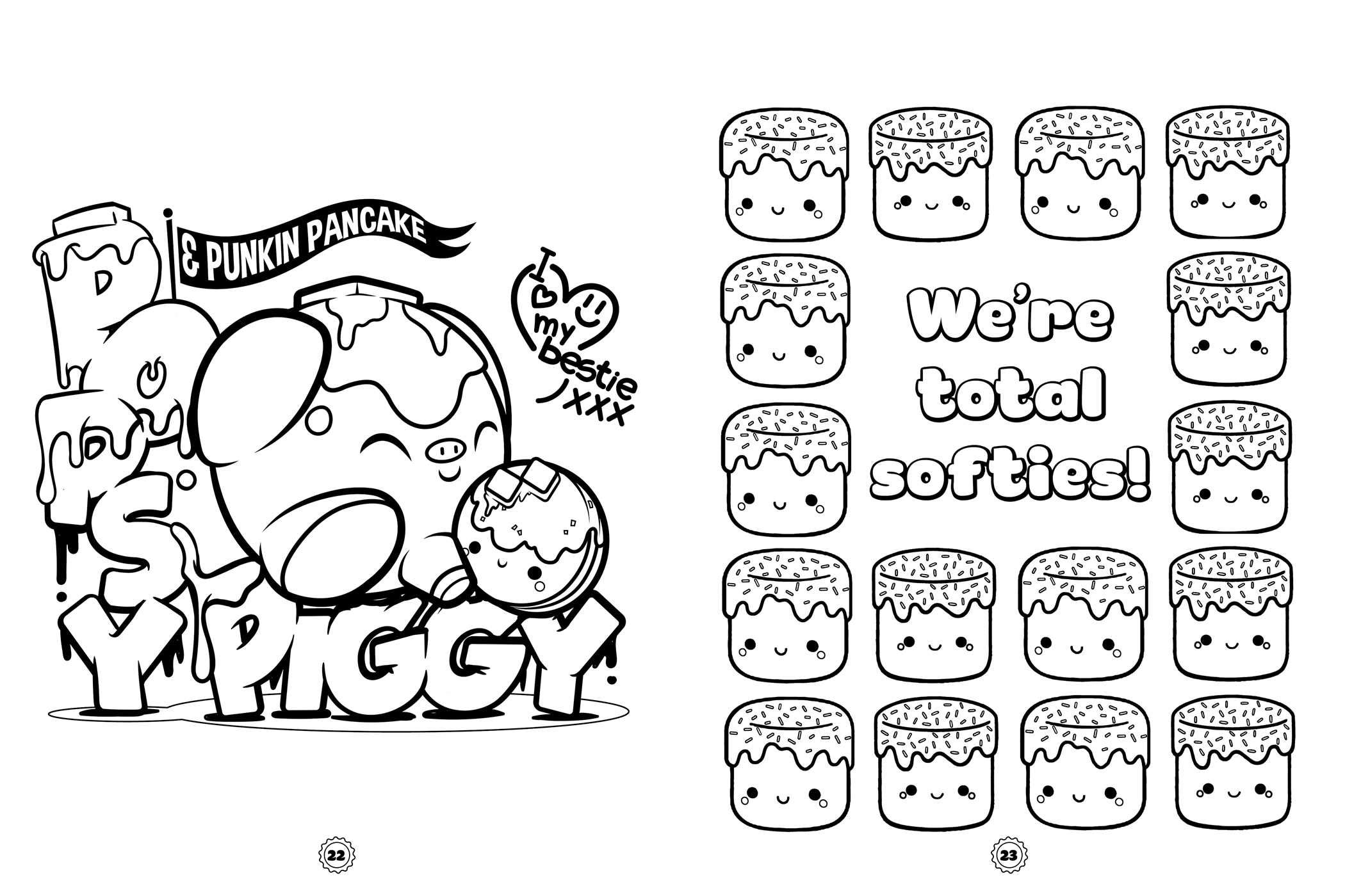 Smooshy Mushy Cutie Pie Coloring and Sticker Activity Book for Kids - Fun Creative Art Gift for Toddlers & Children, Perfect for Birthday Parties, Travel & Rainy Day Activities