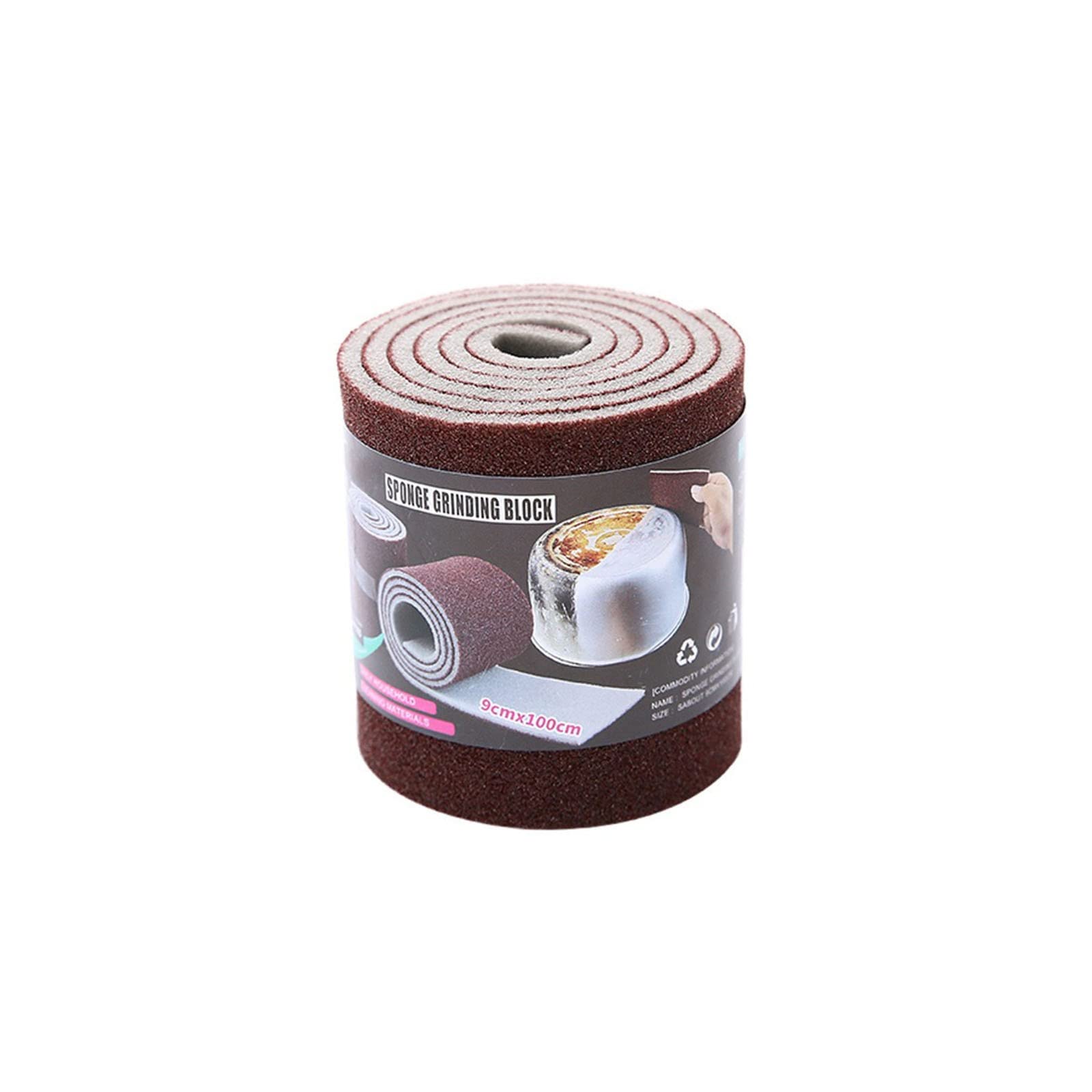Natural Sponge Pot & Rust Brush - Kitchen Cleaning Tools for Dishes & Decontamination