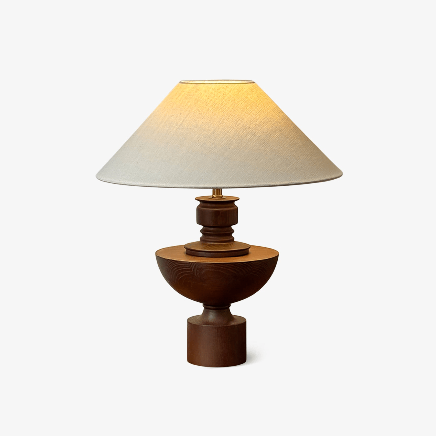 Helios Vase Table Lamp - Modern Ceramic Nightstand Lamp with USB Charging Port, Perfect for Bedroom, Living Room & Office Decor