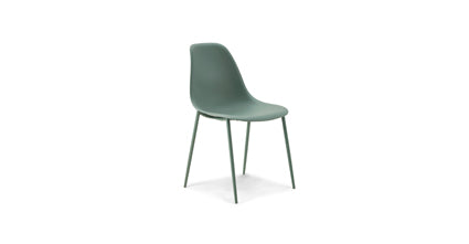 Isla Dining Chair - Modern Wooden Dining Room Chairs Set of 2, Comfortable Upholstered Seat with Sturdy Metal Legs - Perfect for Kitchen, Dining Room, Breakfast Nook & Home Decor
