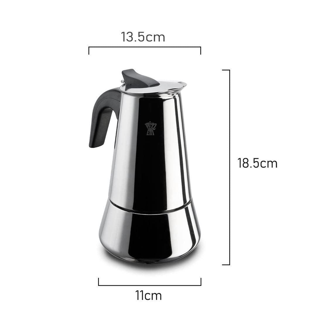Promab 6-Cup Coffee Maker - Natural Stainless Steel for Home, Office & Camping Use