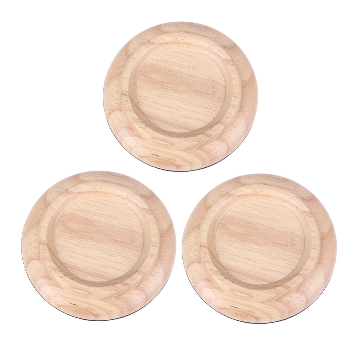 Premium 3-Piece Wooden Piano Caster Cups - Non-Slip Floor Protectors for Grand Pianos | Protects Hardwood Floors & Reduces Noise (Home, Studio, Concert Hall Use)