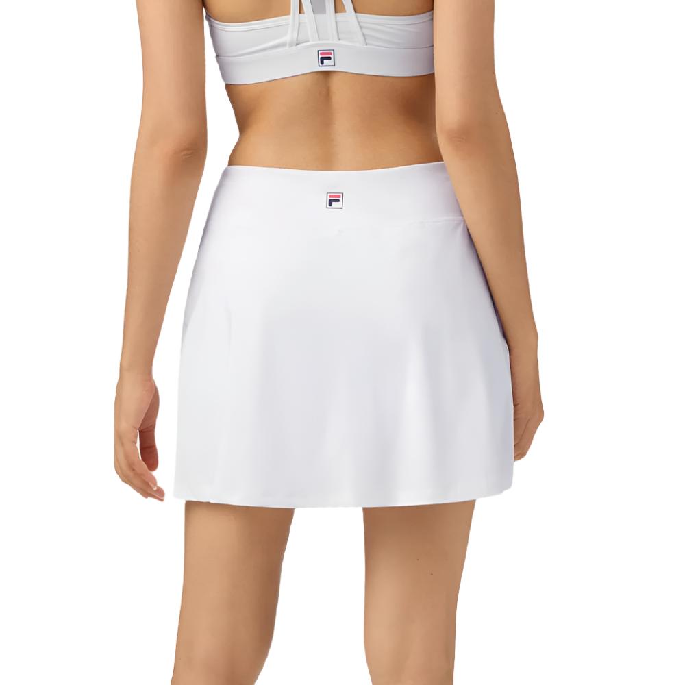 Fila Women's Flirty Flare Skort - White Tennis Skirt with Built-in Shorts | Perfect for Tennis, Golf, Running & Casual Wear