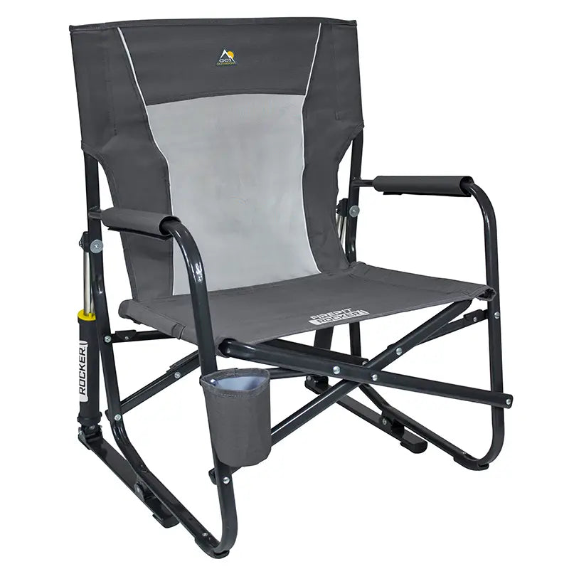 Outdoor Fire Pit Rocking Chair - Low Profile Rocker for Patio, Garden & Backyard Relaxation - Perfect for Camping, Bonfires & Cozy Evenings
