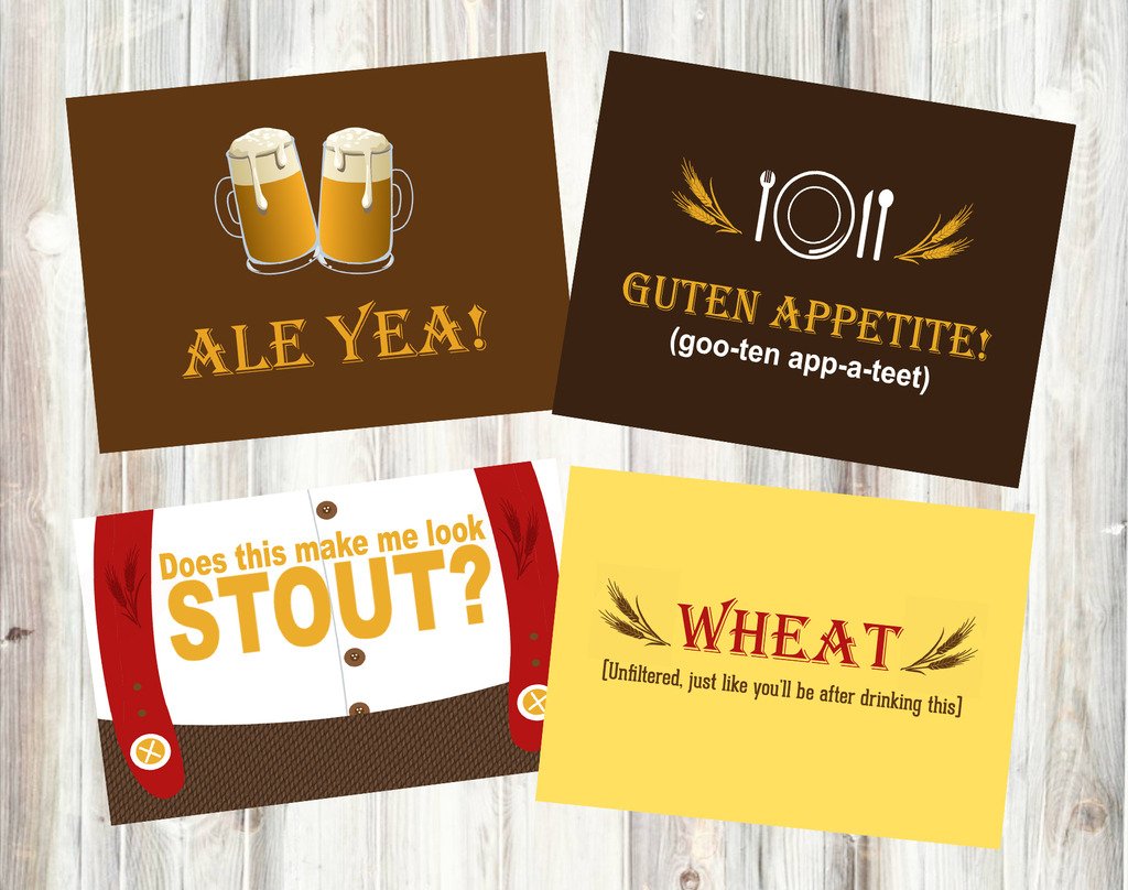 Oktoberfest Party Supplies - German Beer Festival Decorations, Games & Invitations with Table Decor Signs - Perfect for Oktoberfest Celebrations, Themed Parties & Beer Festivals