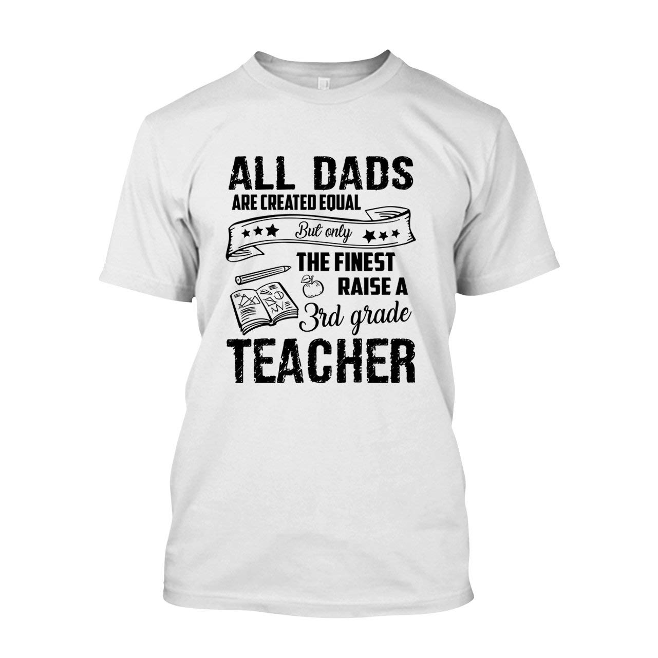 Premium Big Grey 3rd Grade Teacher T-Shirt - 100% Cotton Comfortable Tee for Educators - Perfect for Classroom, Teacher Appreciation & School Events