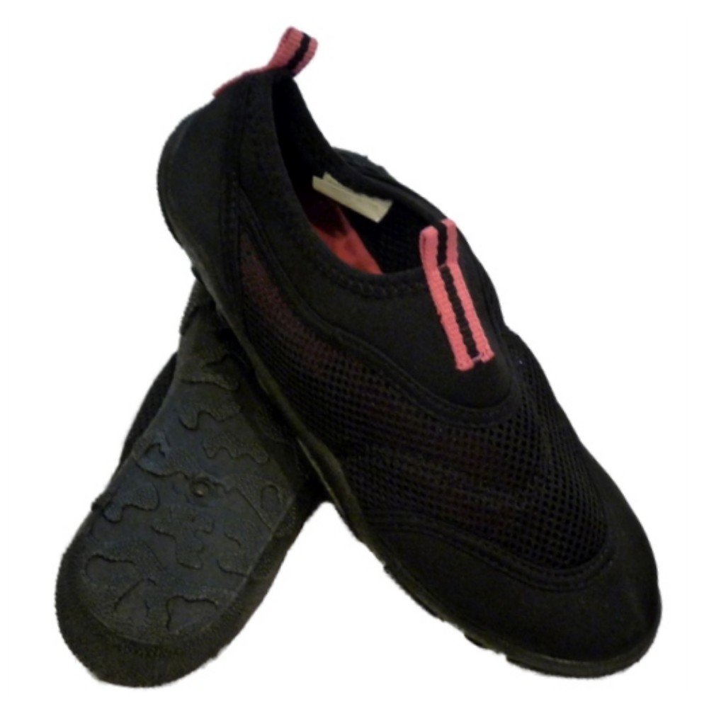 Women's Black Aqua Socks - Quick-Dry Water Shoes for Beach, Pool, Yoga & Outdoor Activities | Non-Slip Barefoot Swim Shoes for Women