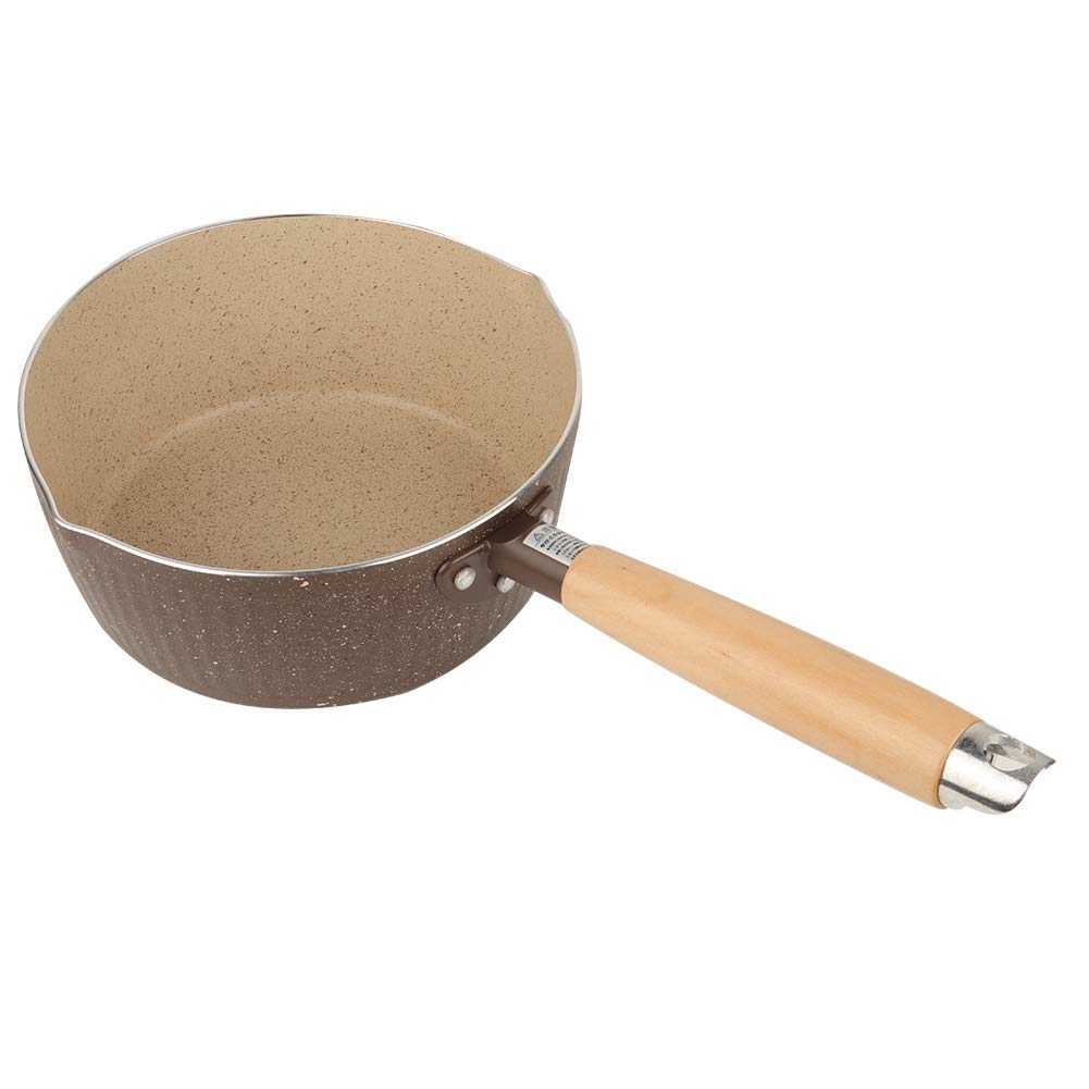 18CM Small Milk Pot Non-Stick Cooking Pot - Compatible with Gas & Induction Cookers - Durable Kitchen Cookware for Heating Milk, Making Soup, Oatmeal & Hot Chocolate - Perfect for Home & Office Use