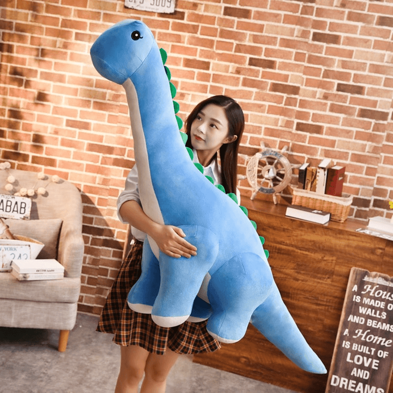 **5 Foot Giant Stuffed Dinosaur Plush Toy - Extra Large Soft Plushie for Kids, Boys & Girls - Perfect for Room Decor, Birthday Gifts & Cuddling**