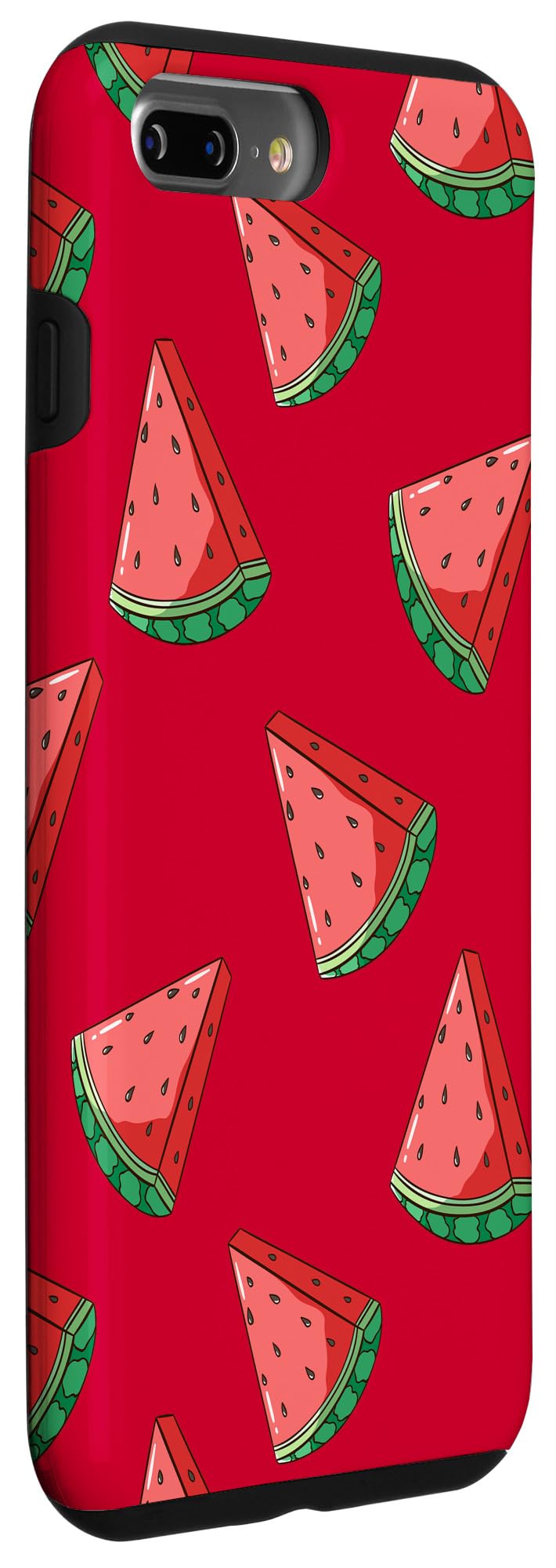 iPhone 7 Plus/8 Plus Watermelon Pattern Fruit Phone Case - Cute Red Protective Cover for Summer, Travel & Daily Use