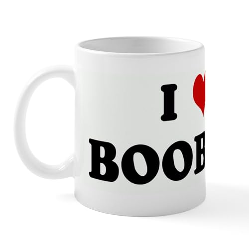 White - I Love BOOBIES Mug