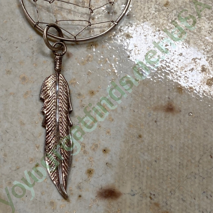 Authentic Sterling Silver Dreamcatcher Pendant with Genuine Turquoise Gemstone - Native American Inspired Jewelry for Women, Perfect for Boho Fashion & Spiritual Protection