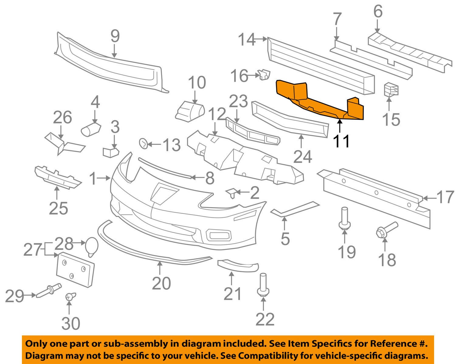 Genuine GM 10332915 Bumper Fascia Extension - Front Bumper Cover Replacement for Chevy, GMC Trucks & SUVs | Durable Auto Body Part for Off-Road Protection & Enhanced Style