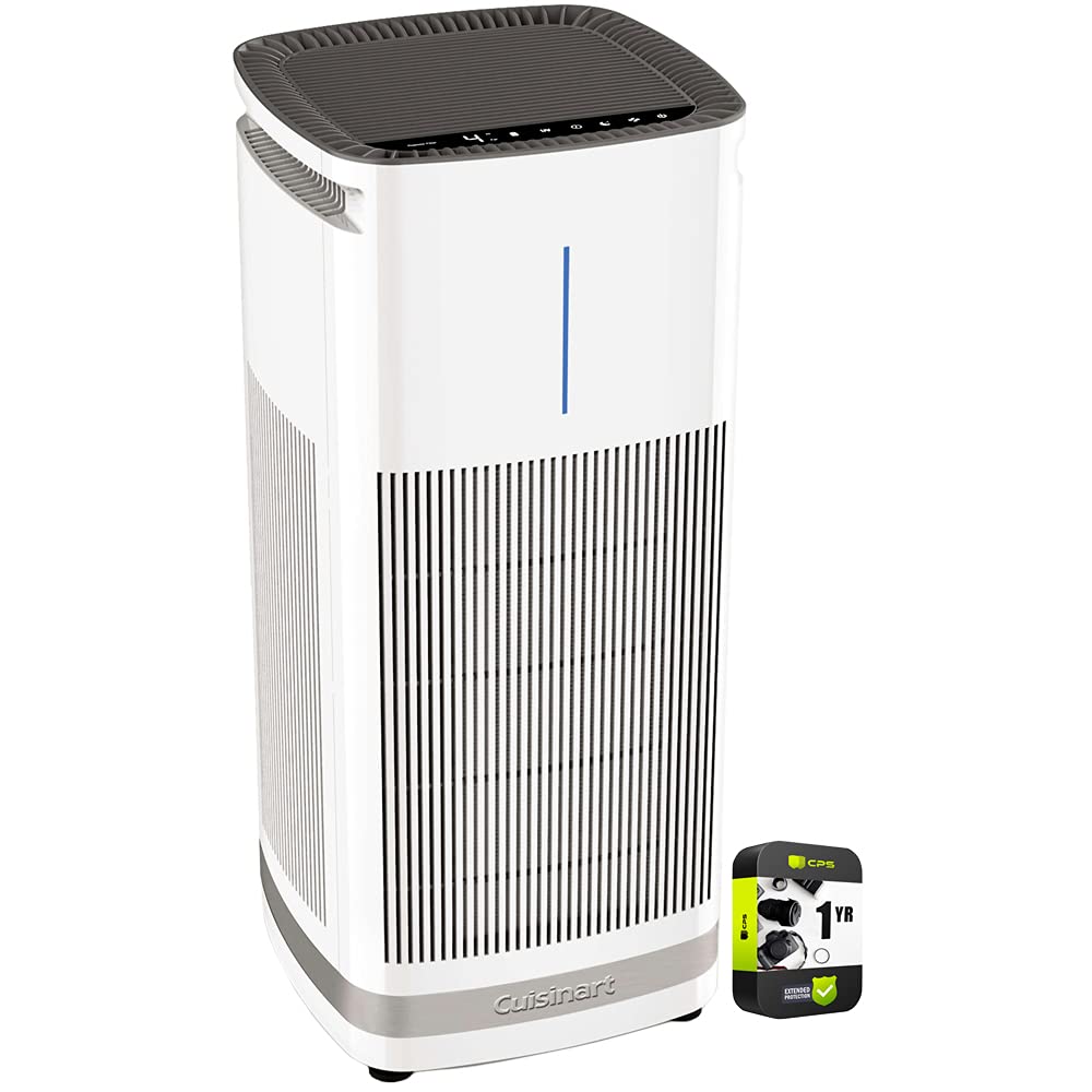 Cuisinart CAP-1000 PuRXium H13 True HEPA Air Purifier for Large Rooms - Freestanding Air Cleaner with 1 Year Enhanced Protection Pack | Removes Allergens, Dust, Smoke & Pet Dander | Ideal for Bedrooms, Living Rooms & Offices