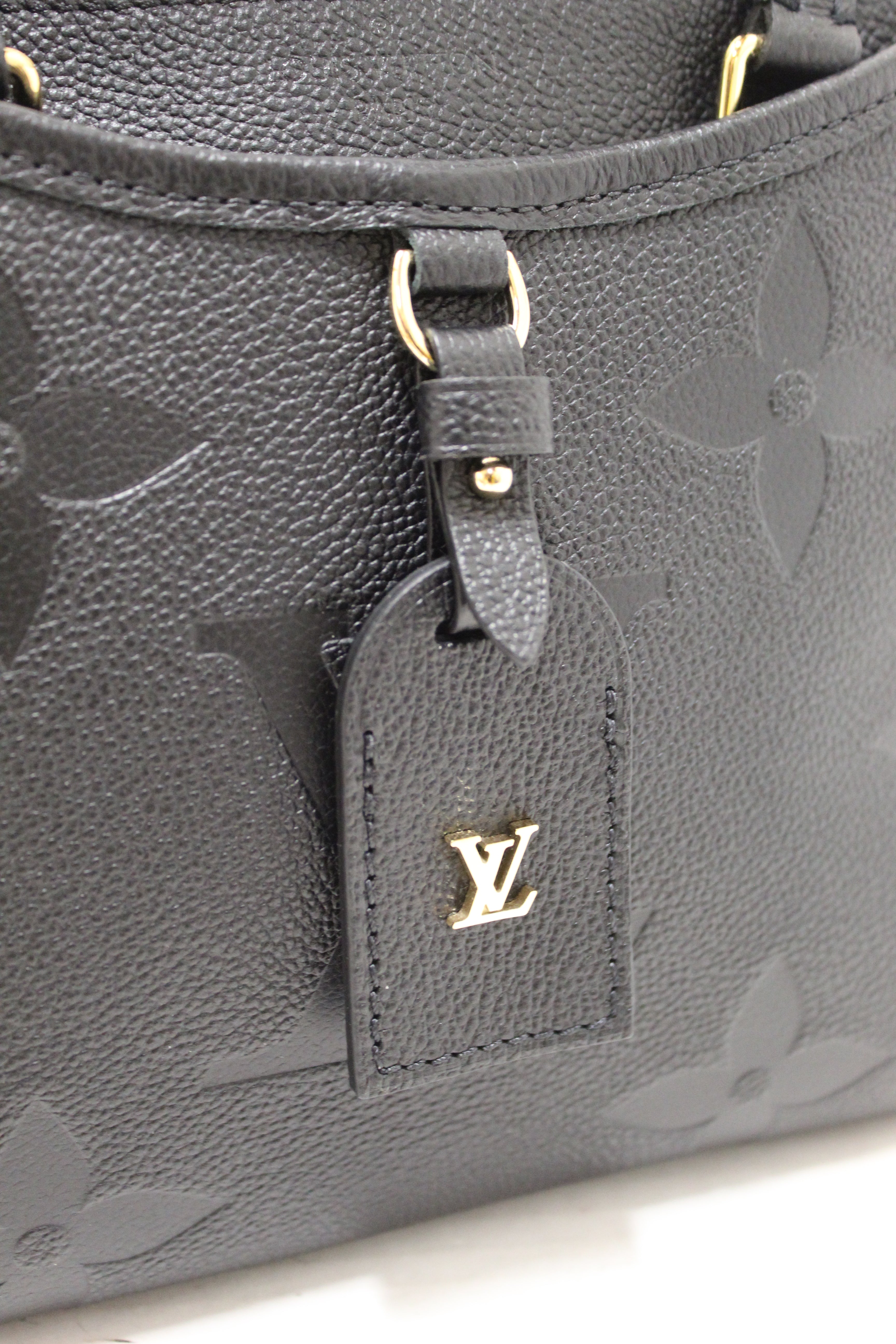 Authentic Louis Vuitton Black Empreinte Giant Trianon PM Handbag - Luxury Leather Shoulder Bag for Women, Perfect for Work, Travel & Evening Events