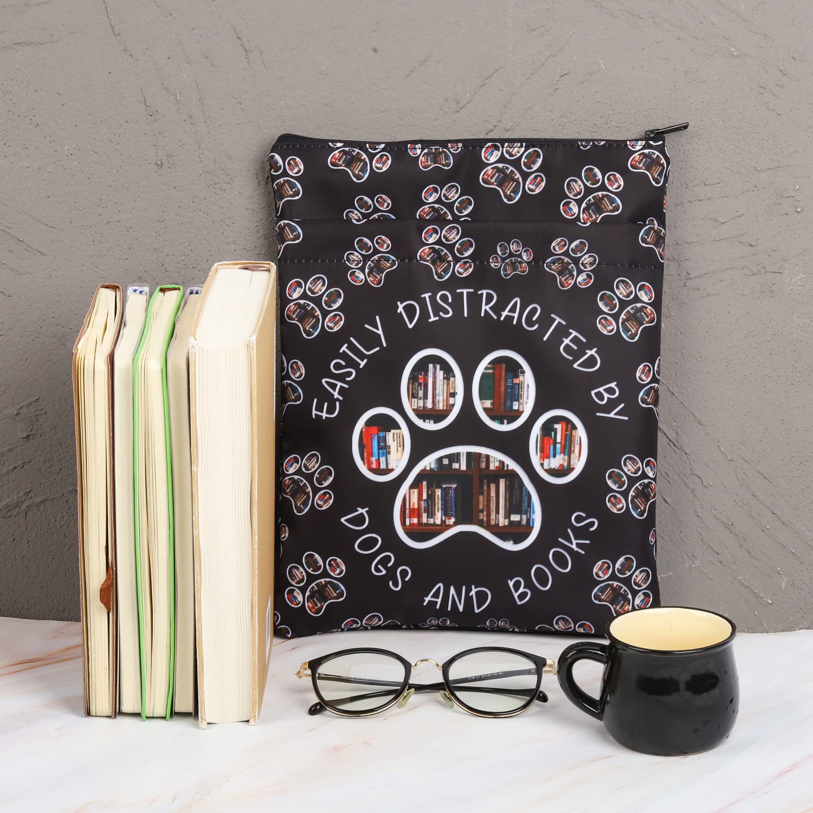 Book Sleeve for Dog & Book Lovers - Book Protector Gift for Readers & Pet Lovers - Perfect for Reading & Travel
