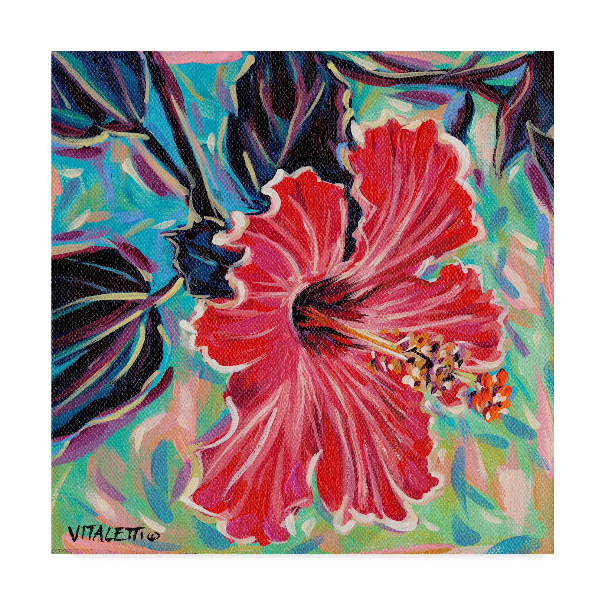 Hawaiian Beauty I by Carolee Vitaletti - 18x18 Premium Fine Art Print - Tropical Wall Decor for Living Room, Bedroom & Office