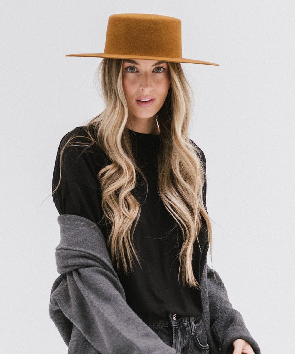Stylish Dahlia Boater Hat for Women - Summer Straw Sun Hat with Wide Brim - Perfect for Beach, Garden Parties & Outdoor Events