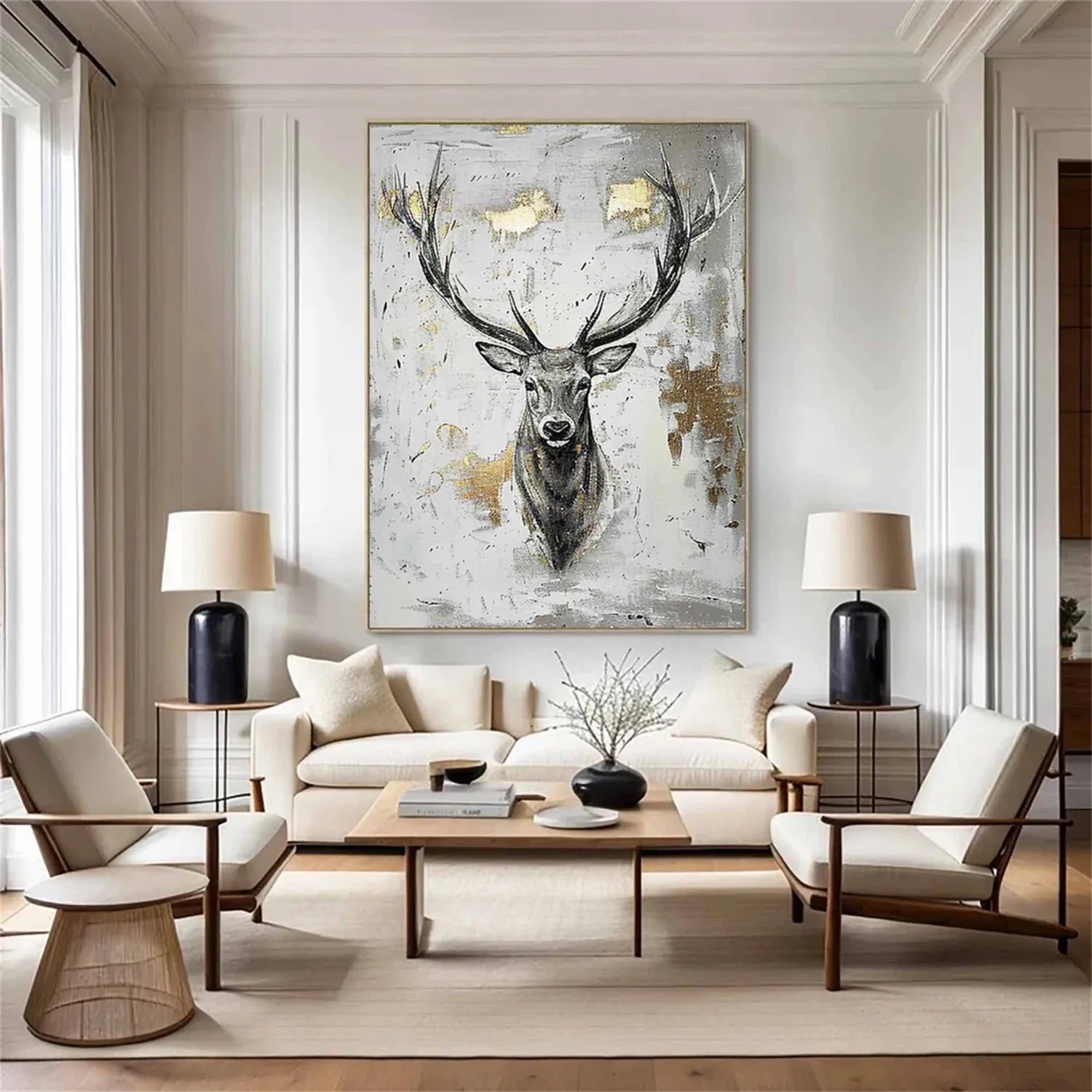 Animal Art Painting #AP081 - Handmade Wildlife Canvas Art for Home & Office Decor | Perfect for Living Room, Bedroom, or Gift